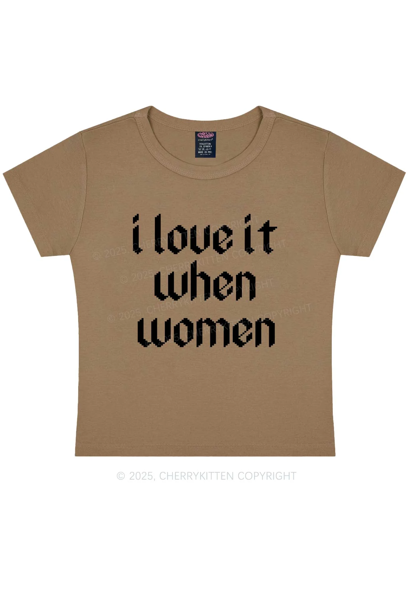 I Love It When Women Y2K Baby Tee Cherrykitten - Image 10