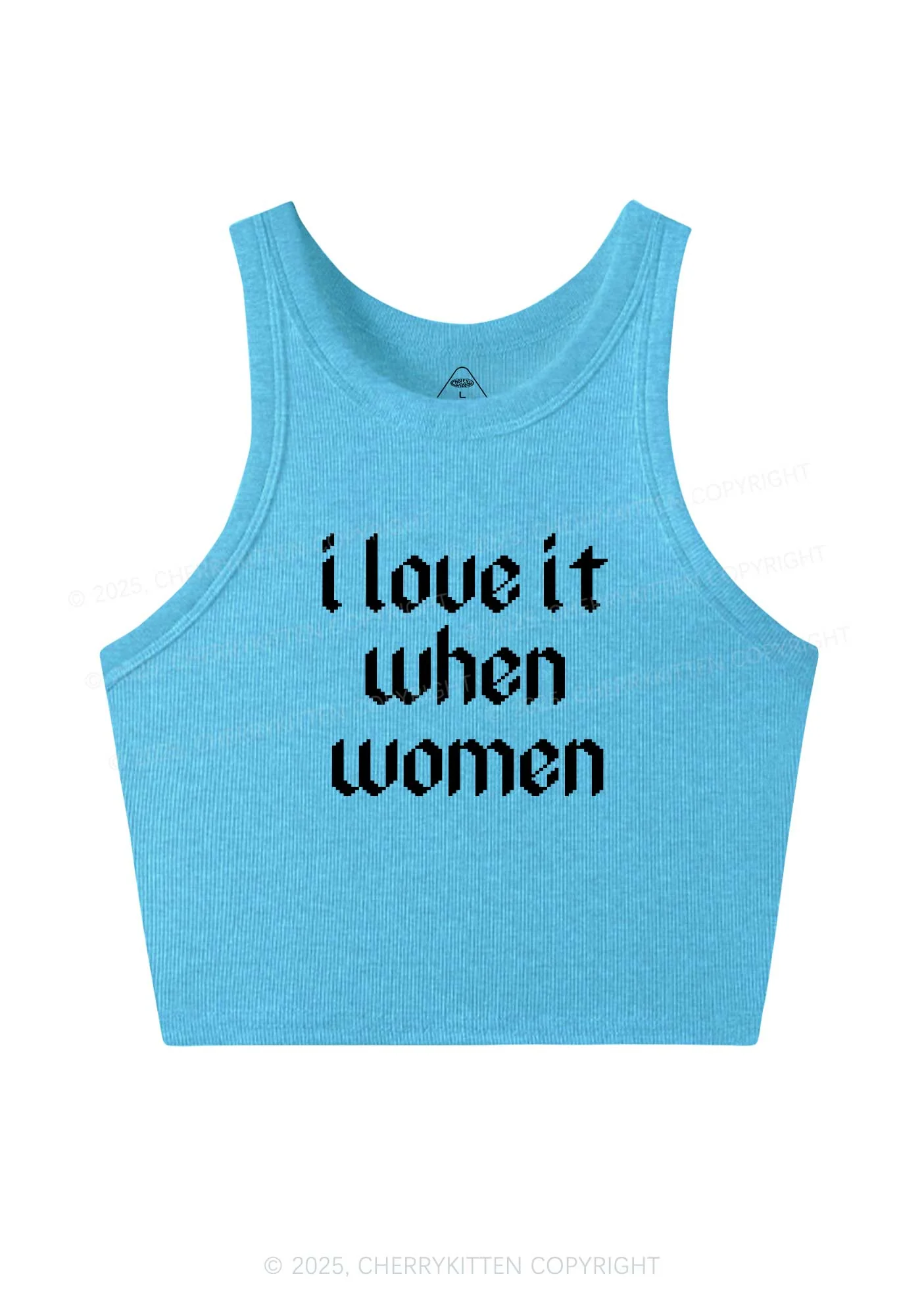 I Love It When Women Y2K Crop Tank Top Cherrykitten - Image 5