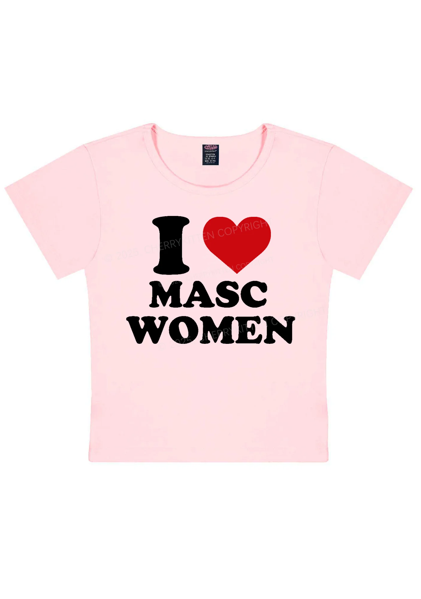 I Love Masc Women Pride Y2K Baby Tee Cherrykitten - Image 10