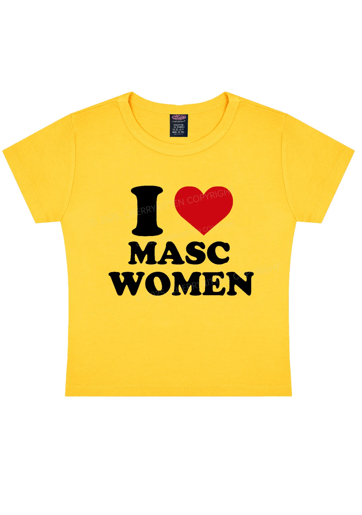 I Love Masc Women Pride Y2K Baby Tee Cherrykitten - Image 4
