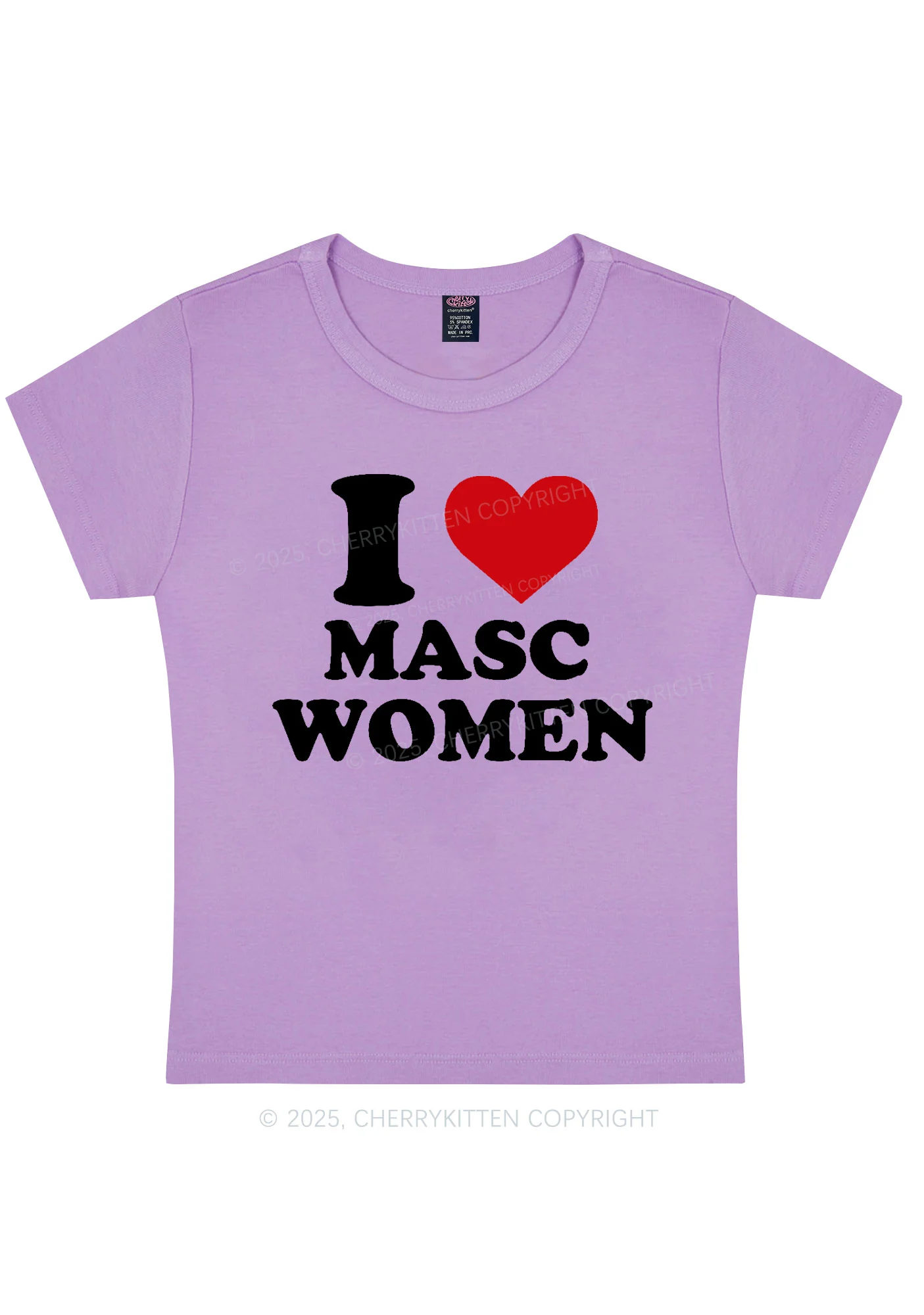 I Love Masc Women Pride Y2K Baby Tee Cherrykitten - Image 5
