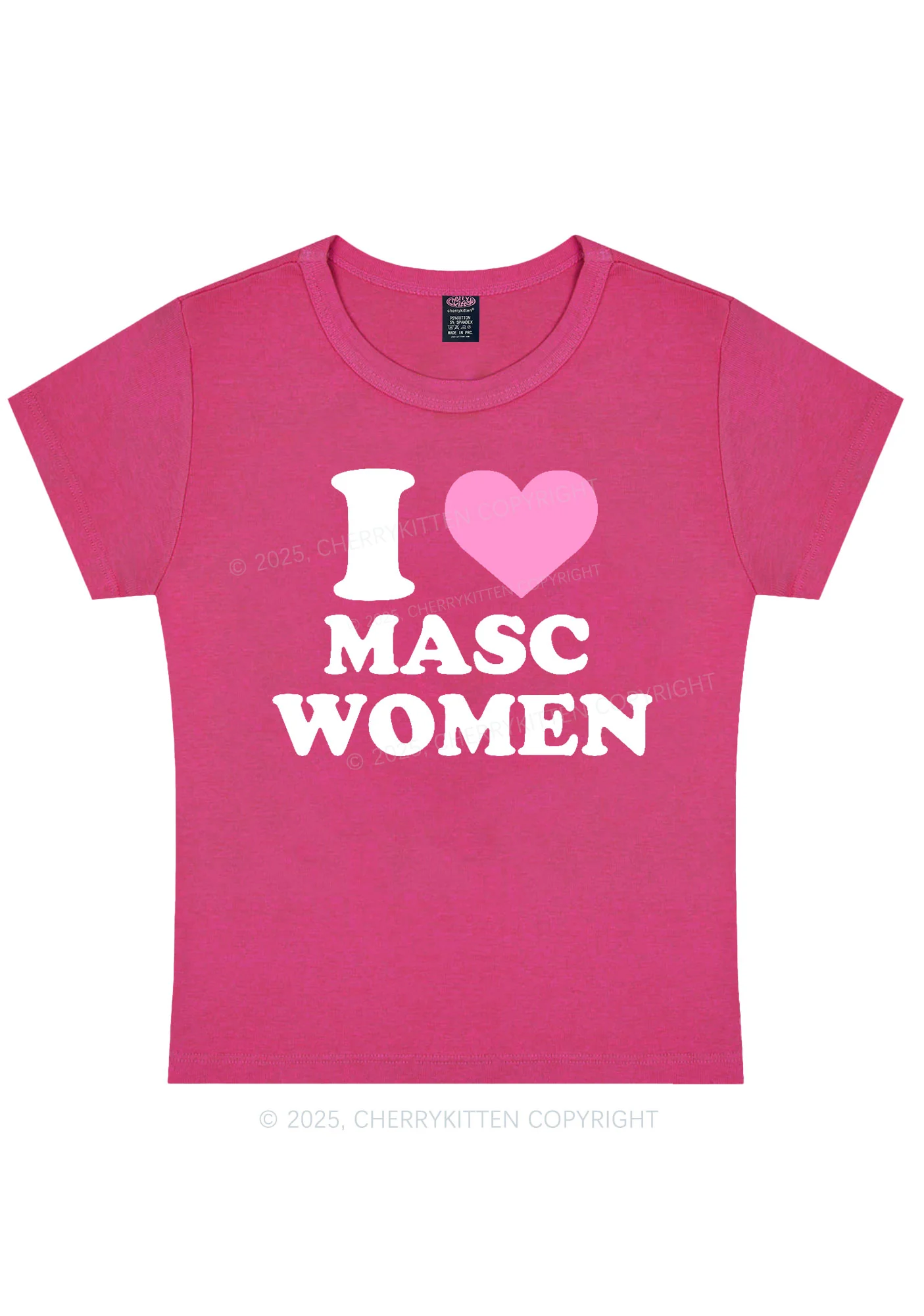 I Love Masc Women Pride Y2K Baby Tee Cherrykitten - Image 6