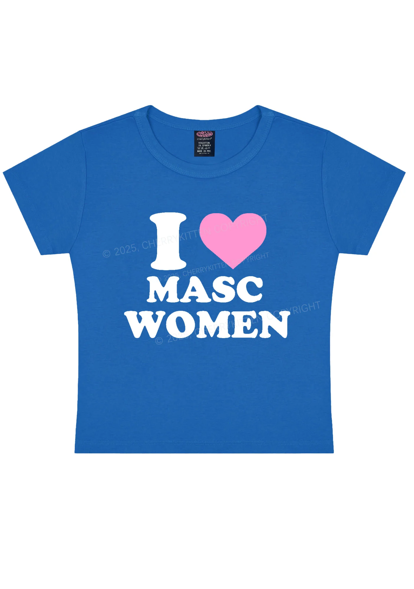 I Love Masc Women Pride Y2K Baby Tee Cherrykitten - Image 8