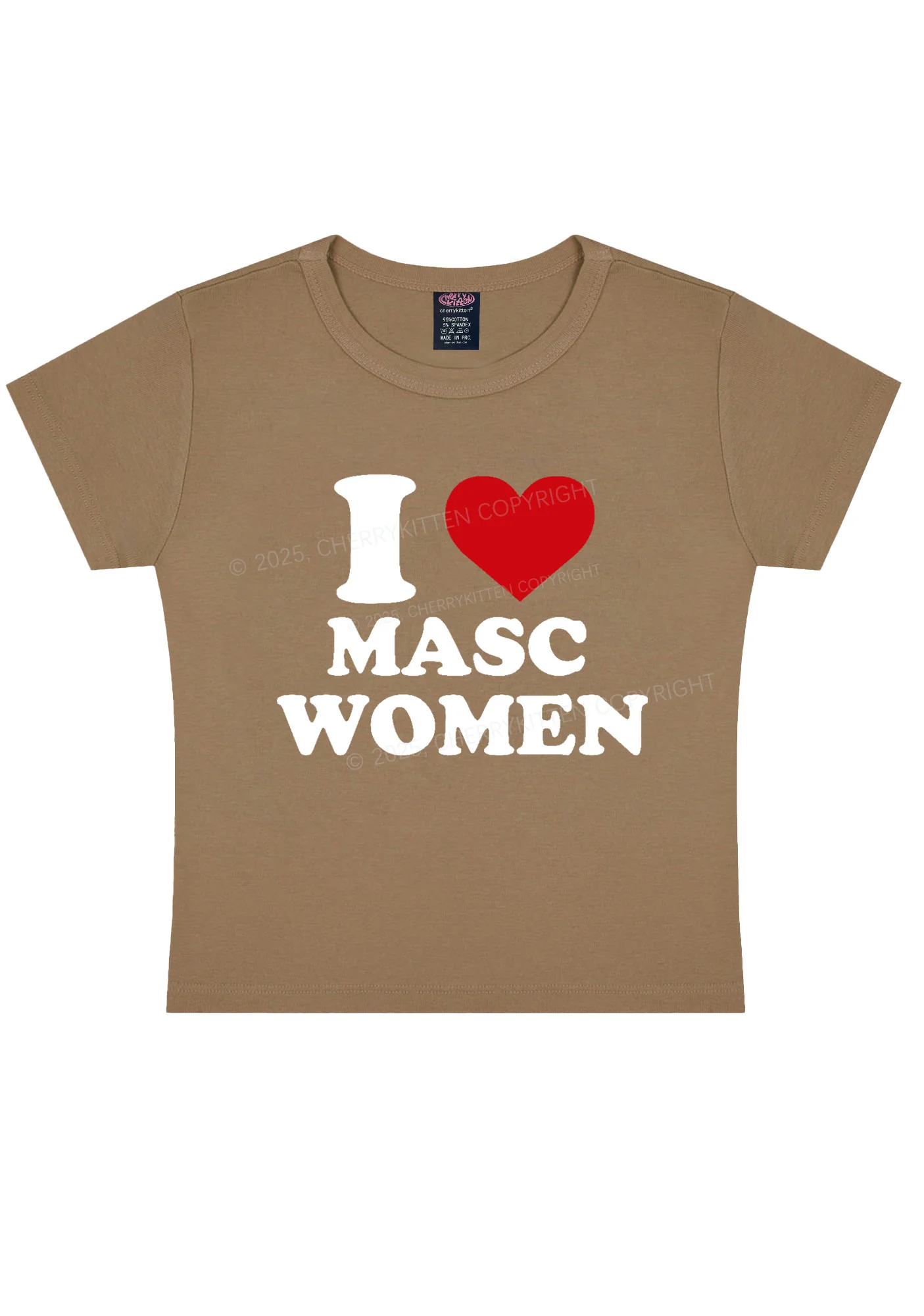 I Love Masc Women Pride Y2K Baby Tee Cherrykitten - Image 9