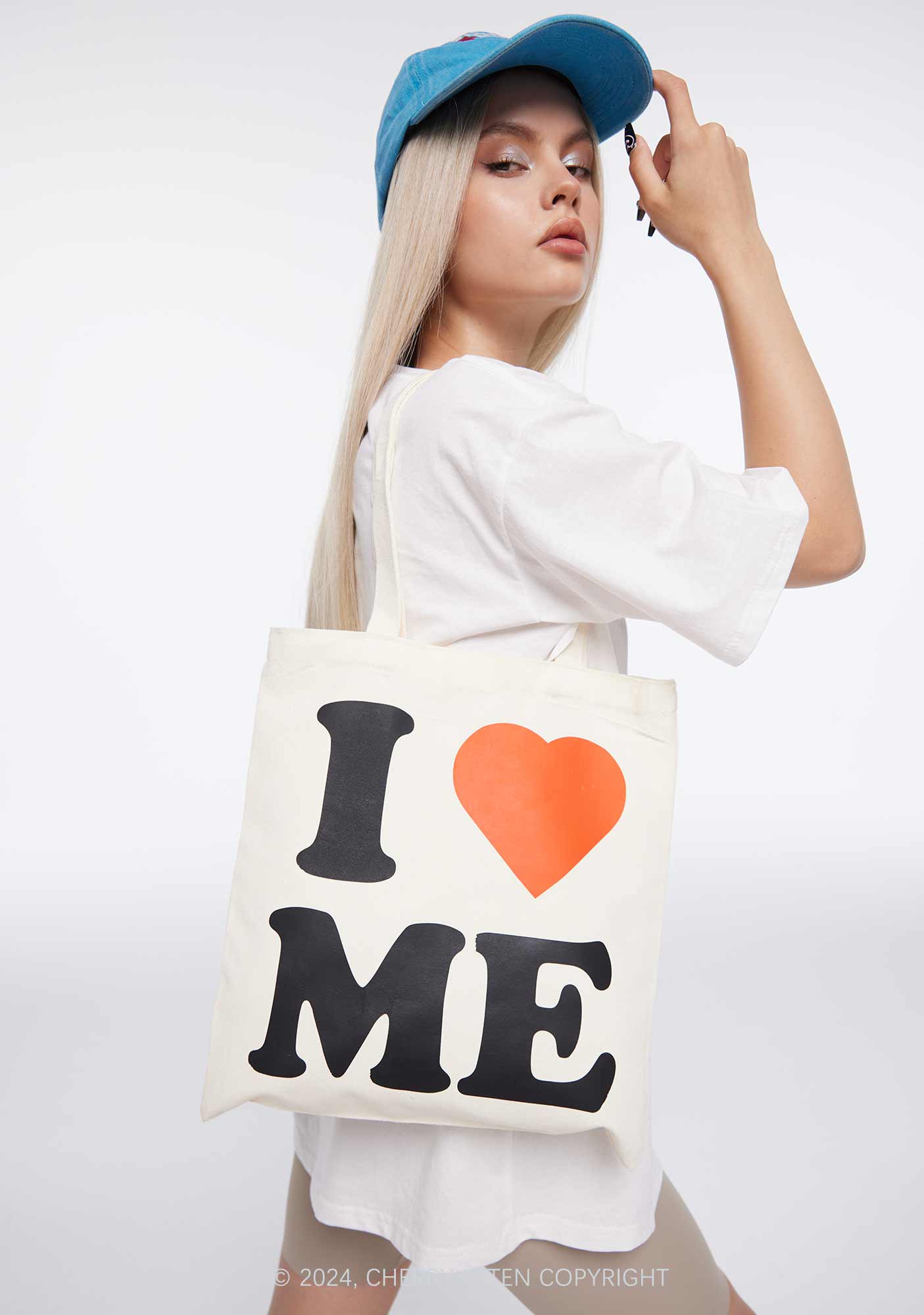 I Love Me Canvas Tote Bag - Image 2