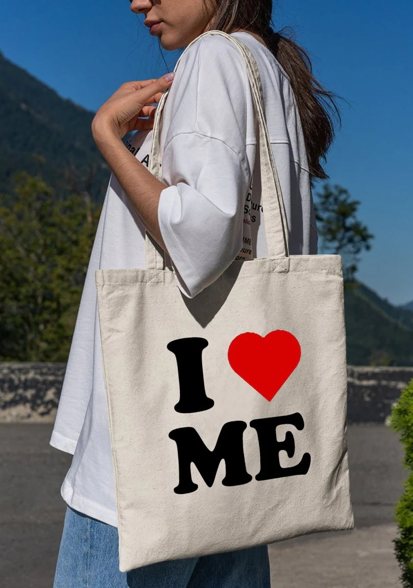 I Love Me Canvas Tote Bag - Image 5