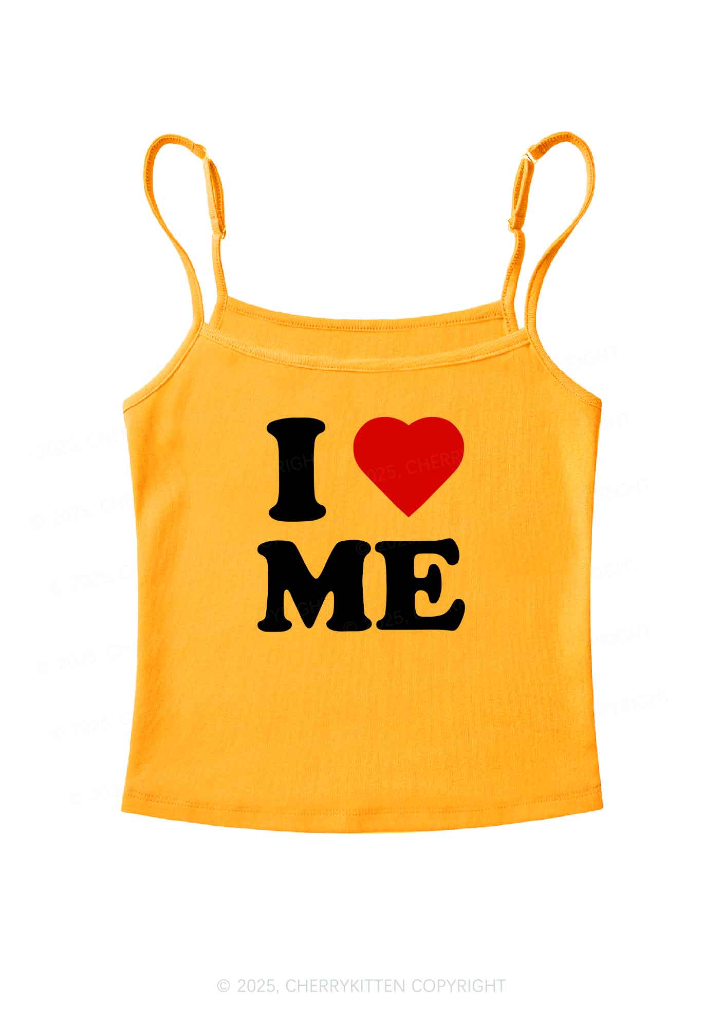I Love Me Y2K Spaghetti Strap Cami Cherrykitten - Image 5