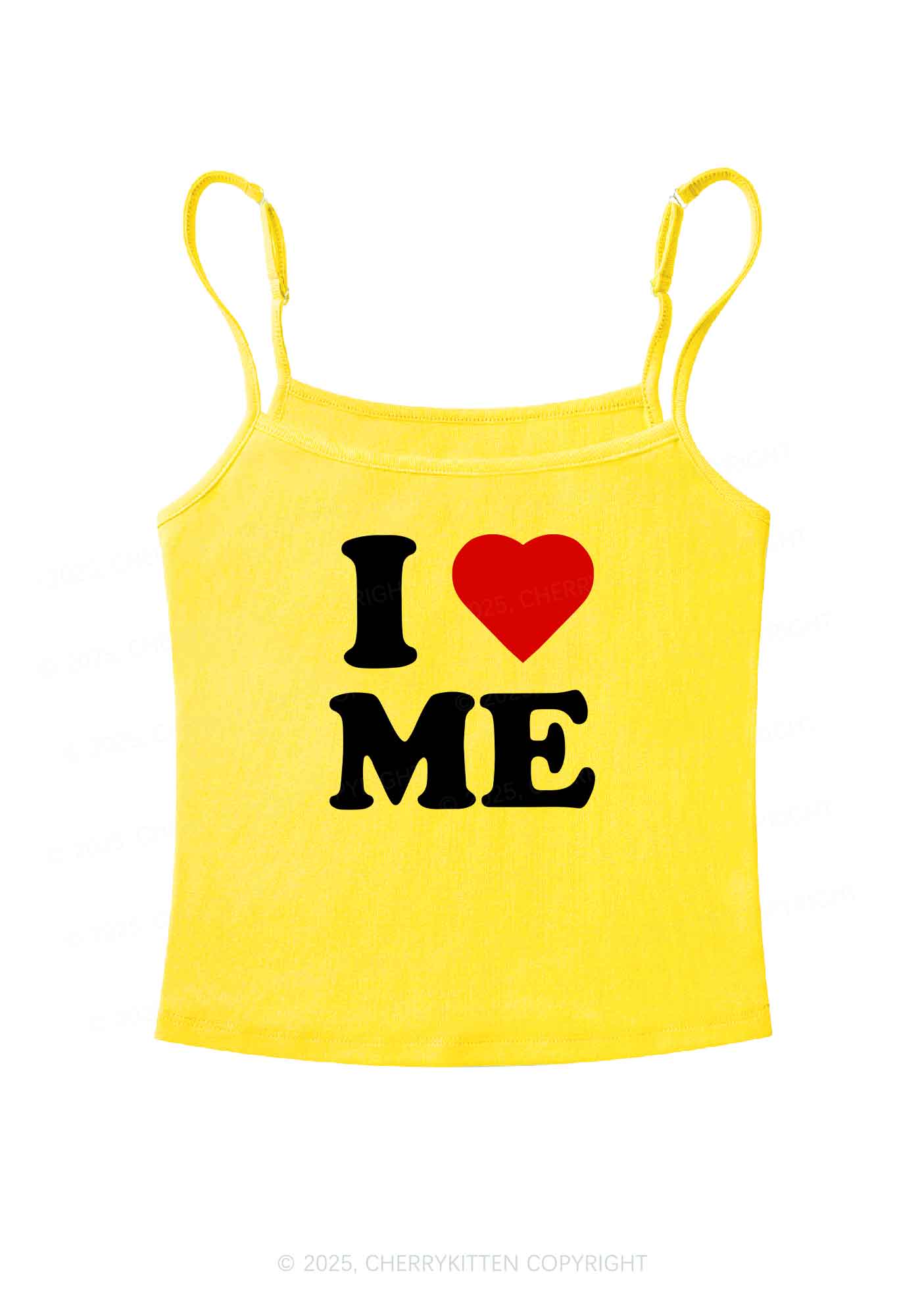 I Love Me Y2K Spaghetti Strap Cami Cherrykitten - Image 6