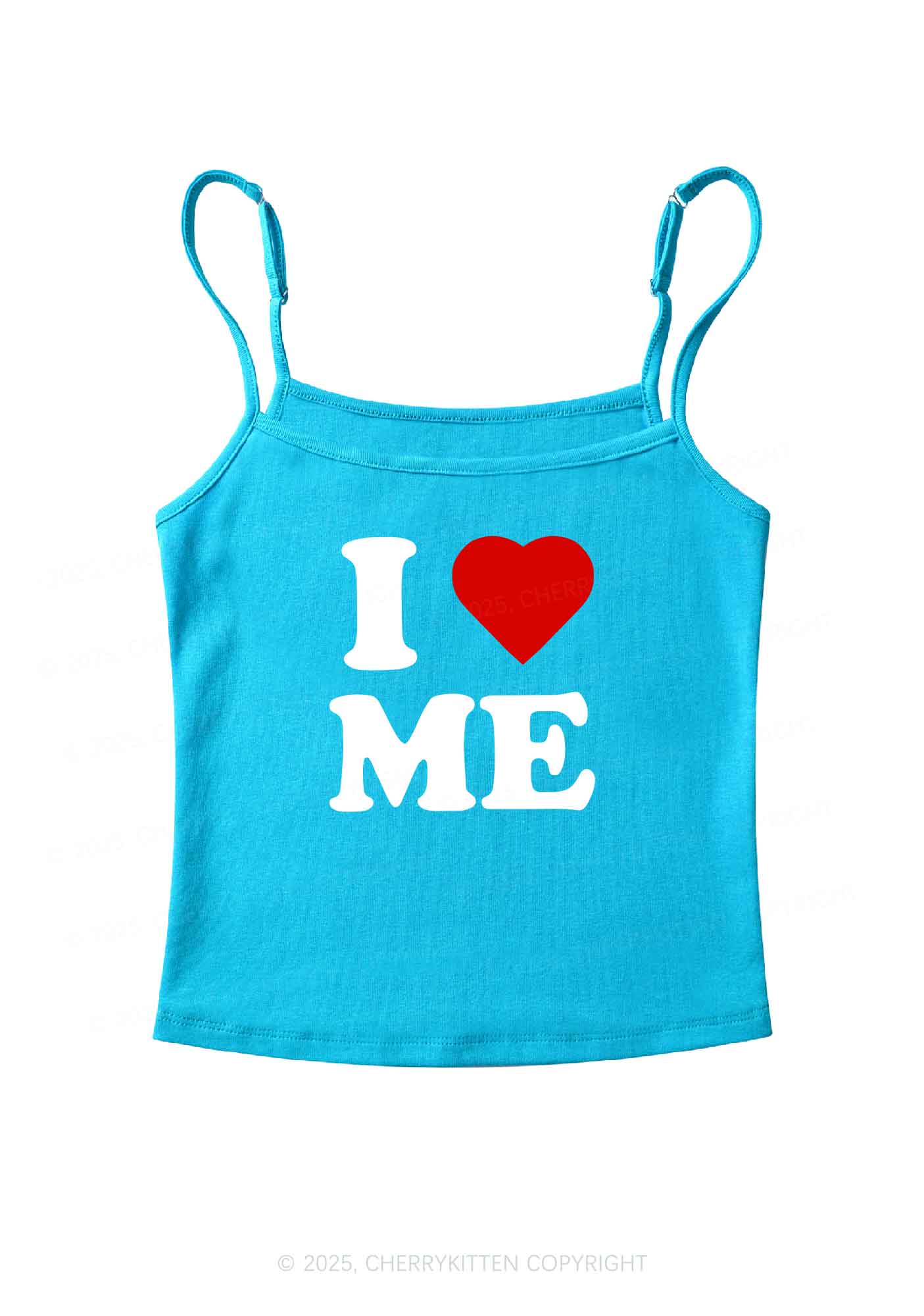 I Love Me Y2K Spaghetti Strap Cami Cherrykitten - Image 7