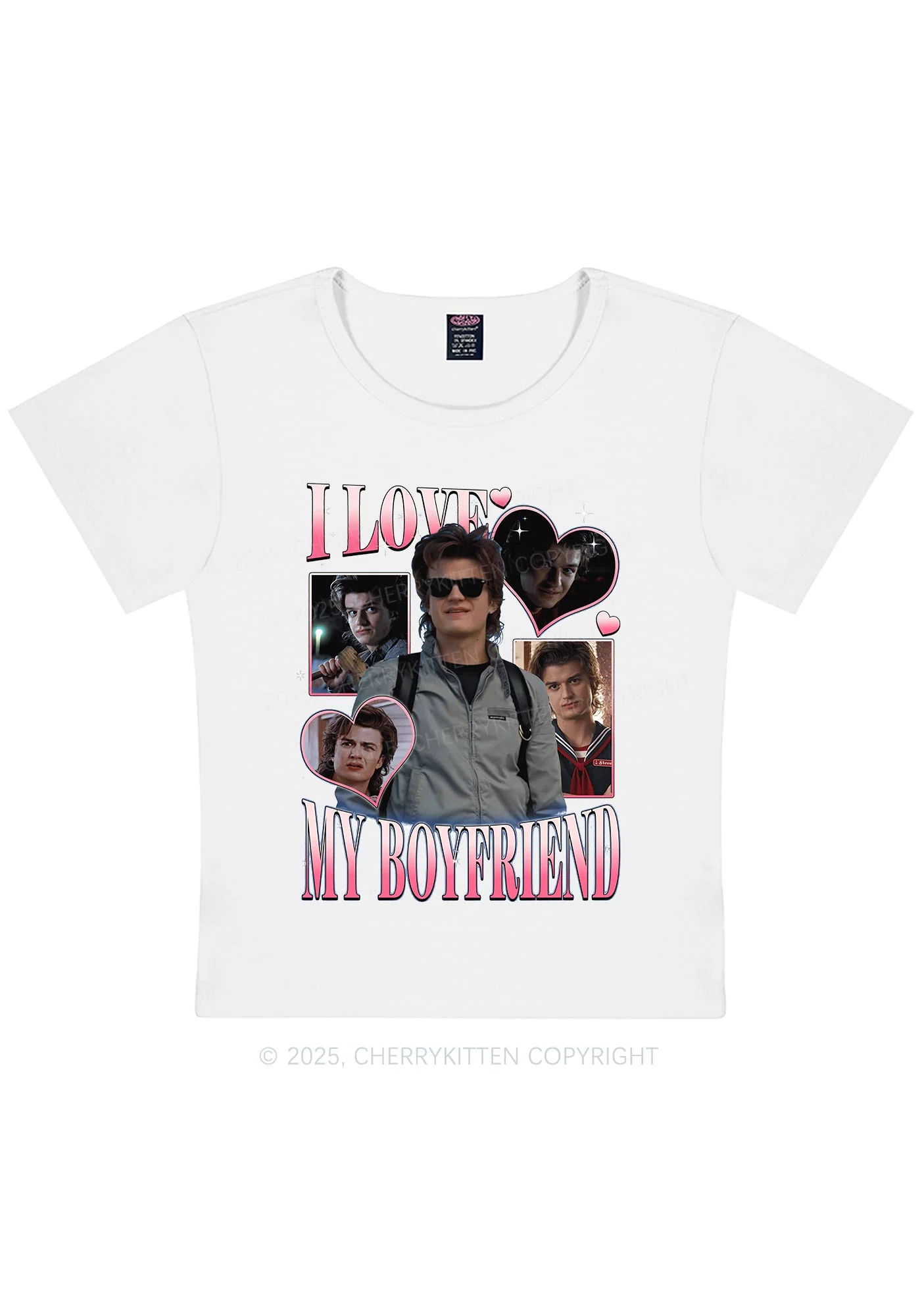 I Love My BF SH Y2K Baby Tee Cherrykitten - Image 4