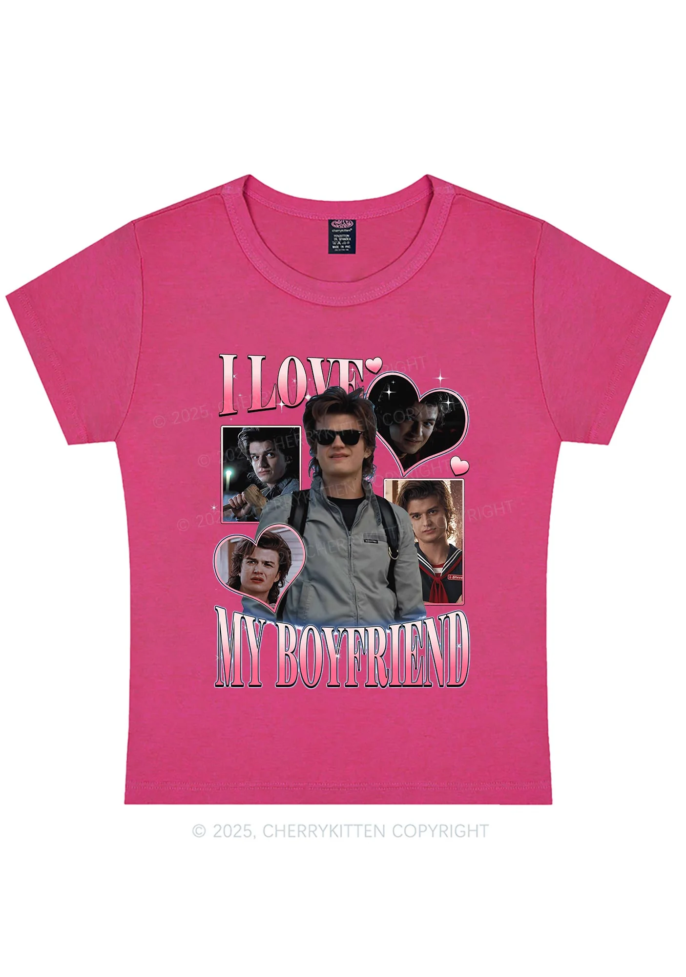 I Love My BF SH Y2K Baby Tee Cherrykitten - Image 5