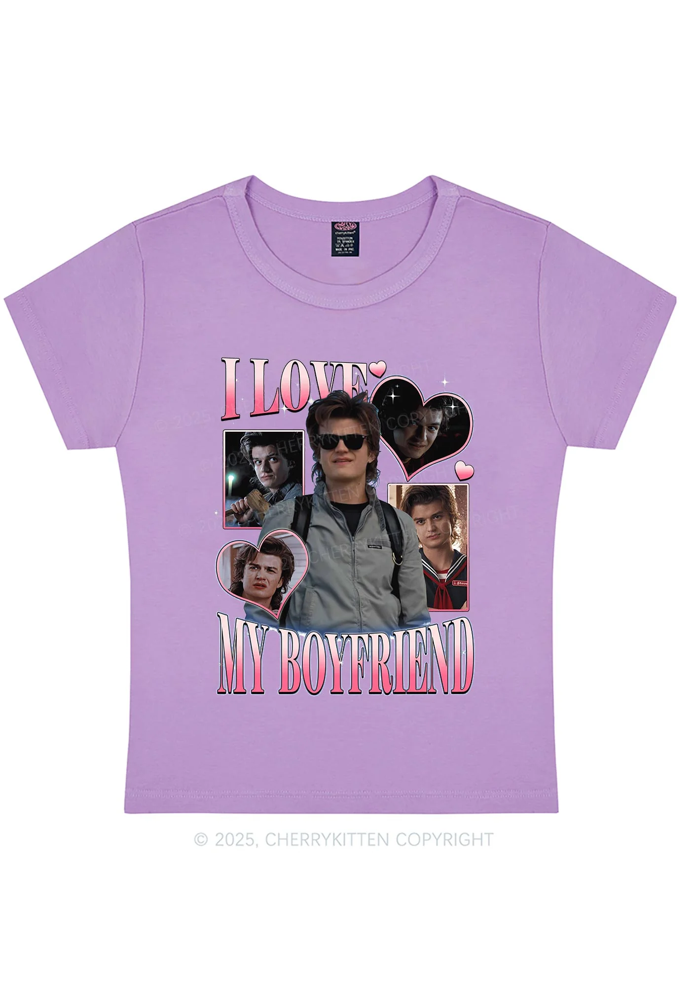 I Love My BF SH Y2K Baby Tee Cherrykitten - Image 6