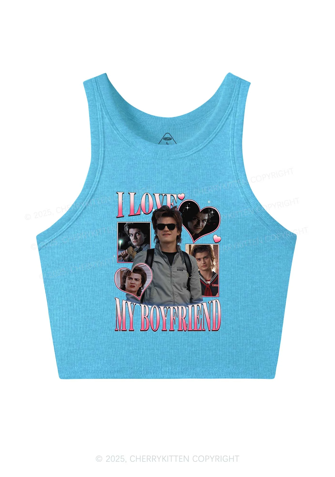 I Love My BF SH Y2K Crop Tank Top Cherrykitten - Image 4