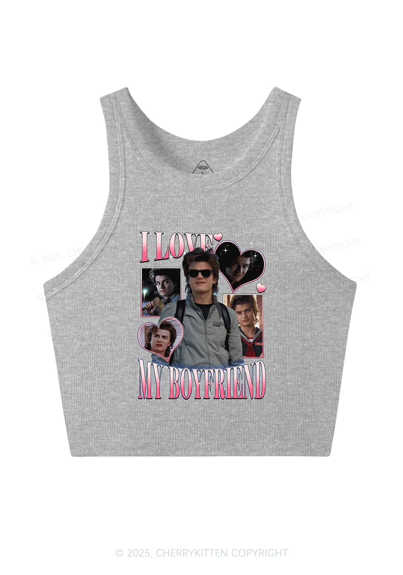 I Love My BF SH Y2K Crop Tank Top Cherrykitten - Image 5