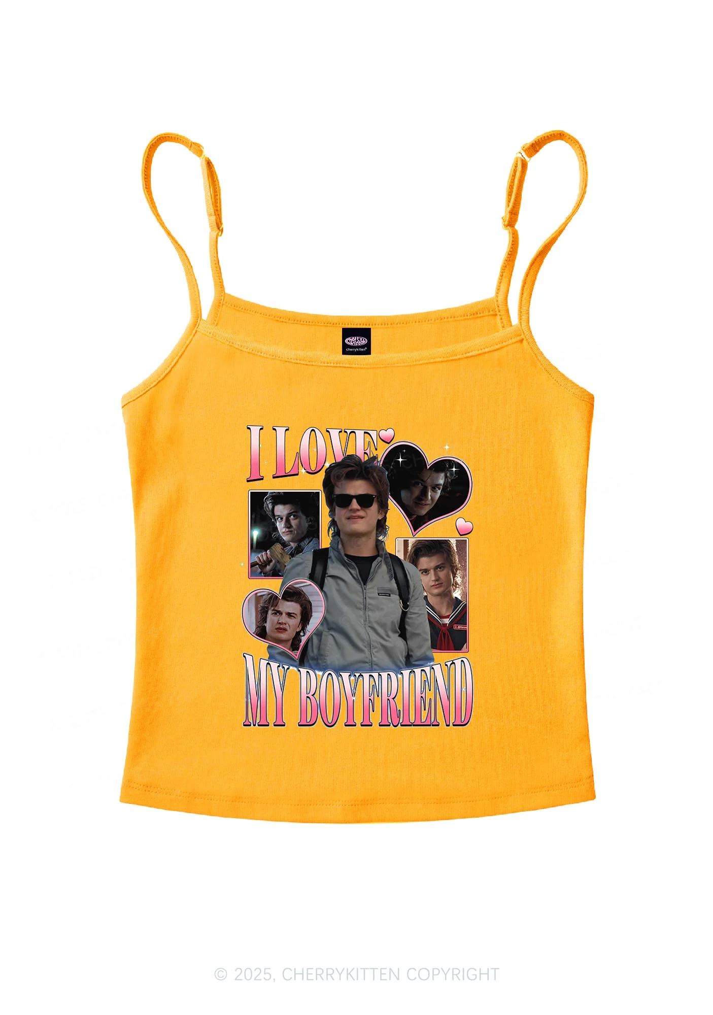 I Love My BF SH Y2K Spaghetti Strap Cami Cherrykitten - Image 6