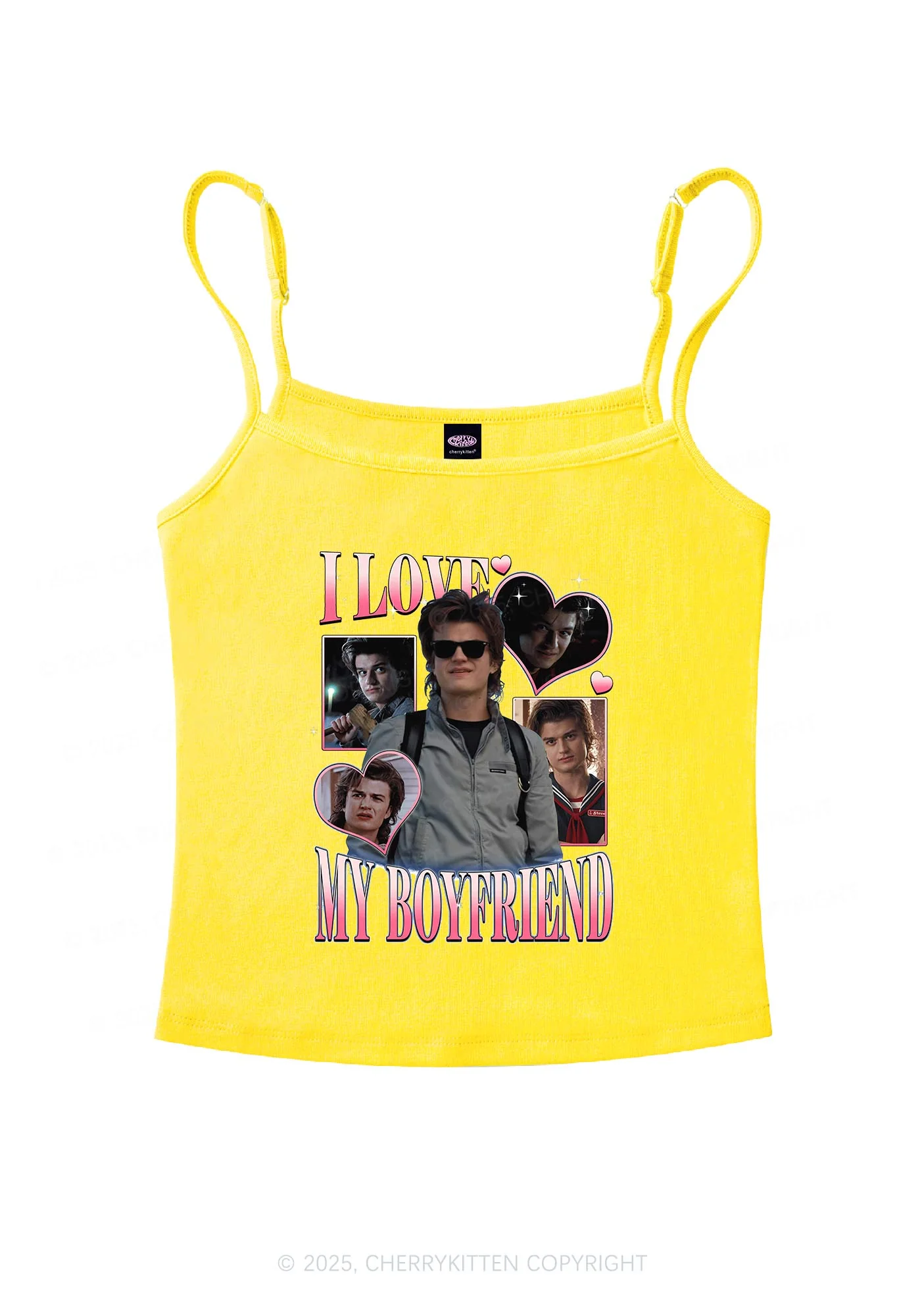 I Love My BF SH Y2K Spaghetti Strap Cami Cherrykitten - Image 7