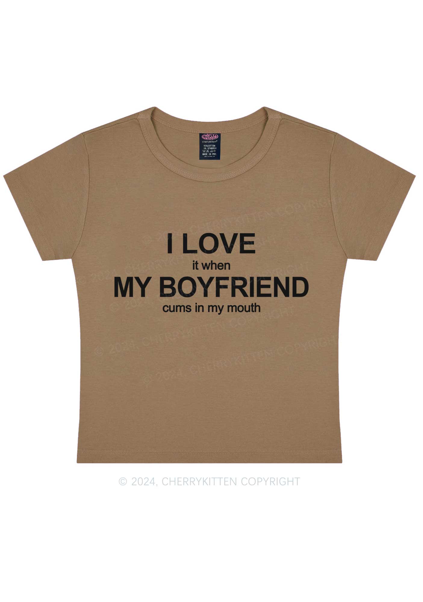I Love My BF Y2K Baby Tee Cherrykitten - Image 10