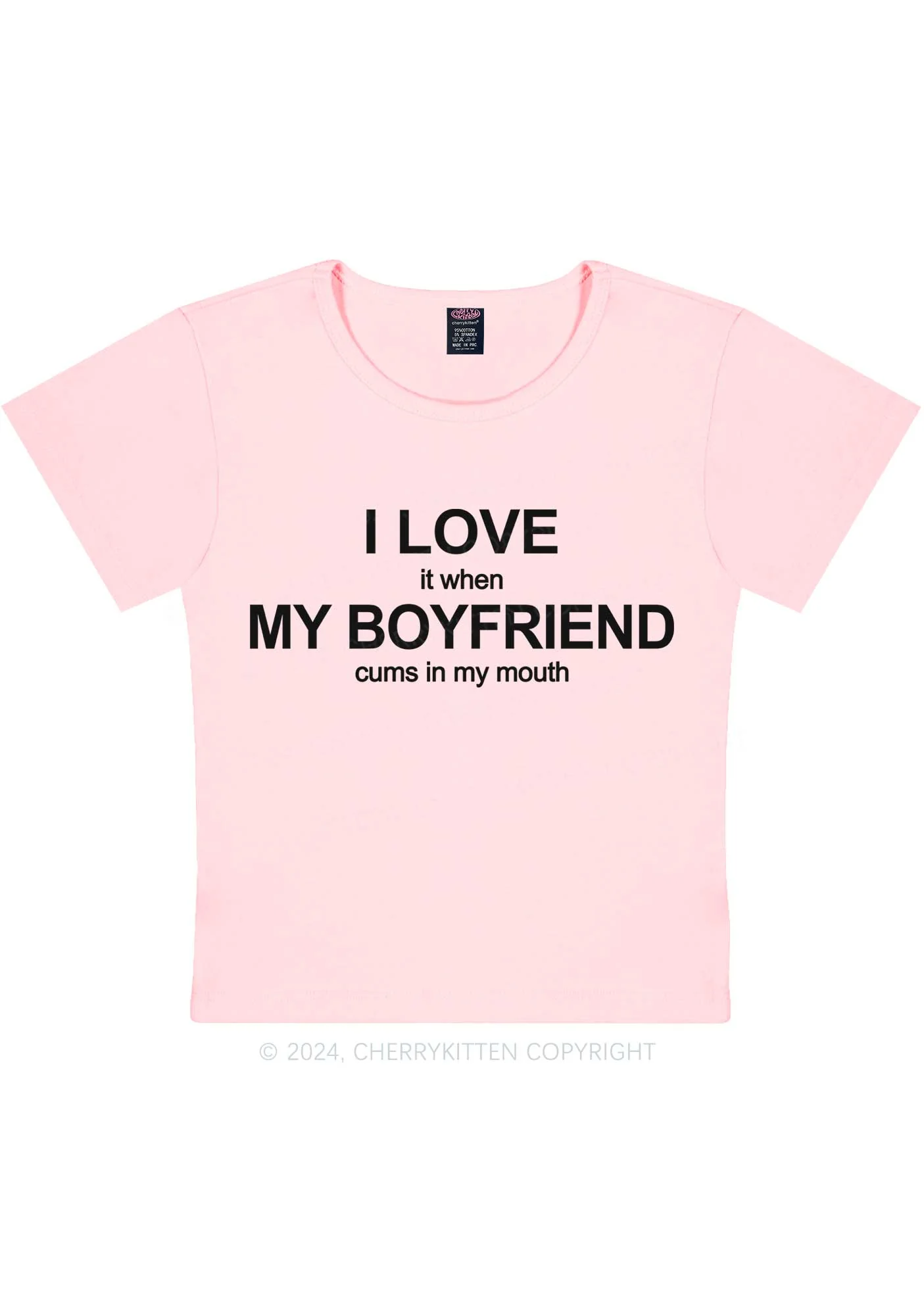 I Love My BF Y2K Baby Tee Cherrykitten - Image 11