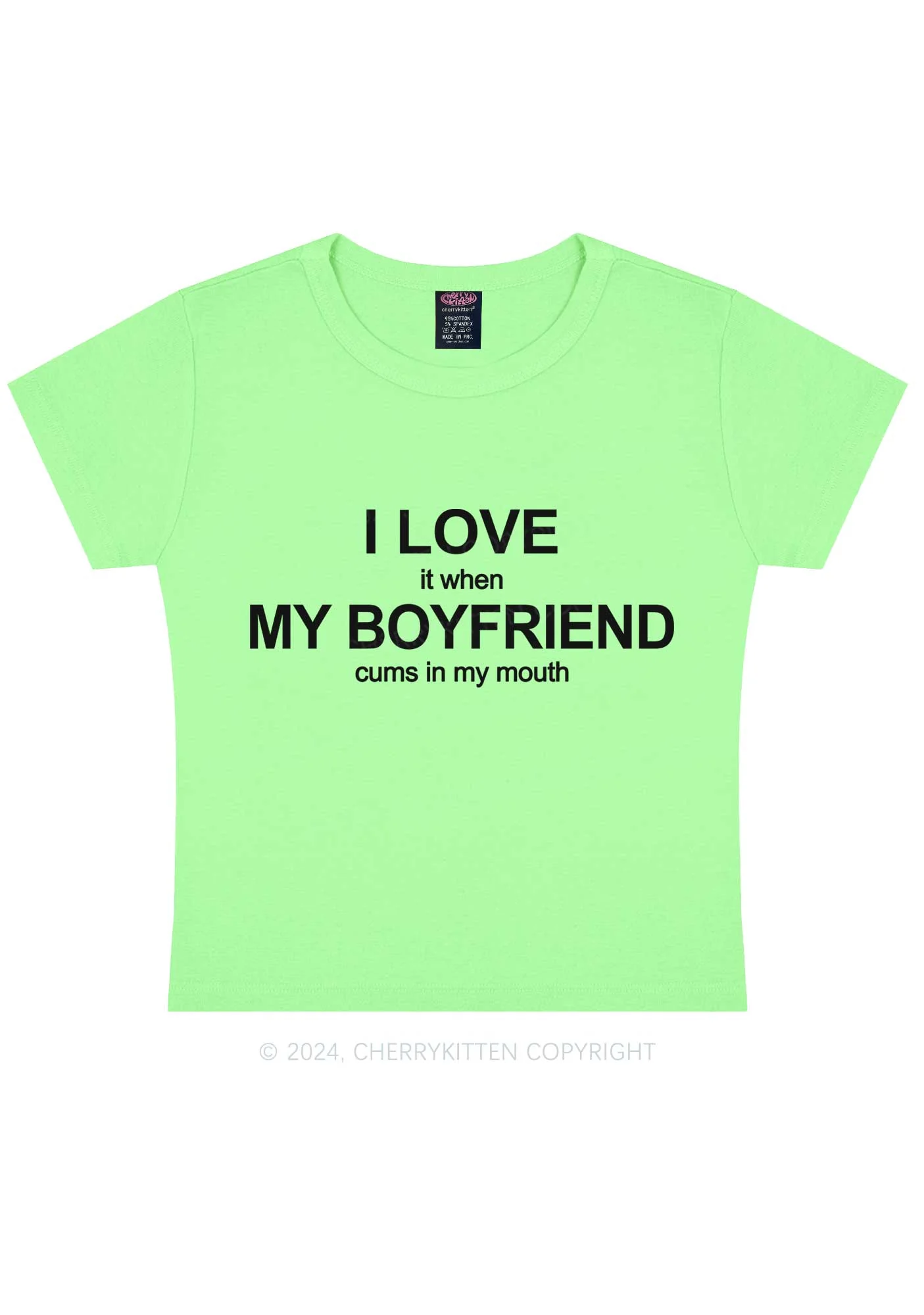 I Love My BF Y2K Baby Tee Cherrykitten - Image 12