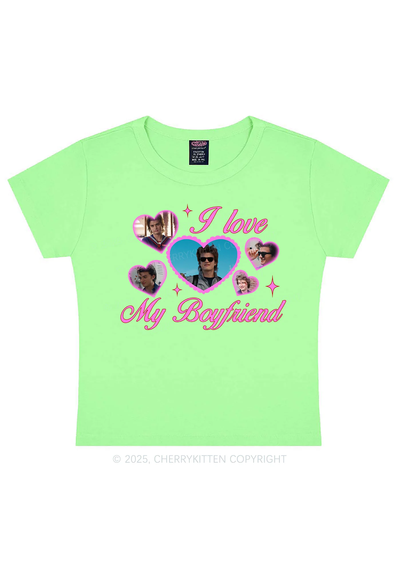 I Love My Boyfriend SH Y2K Baby Tee Cherrykitten - Image 11