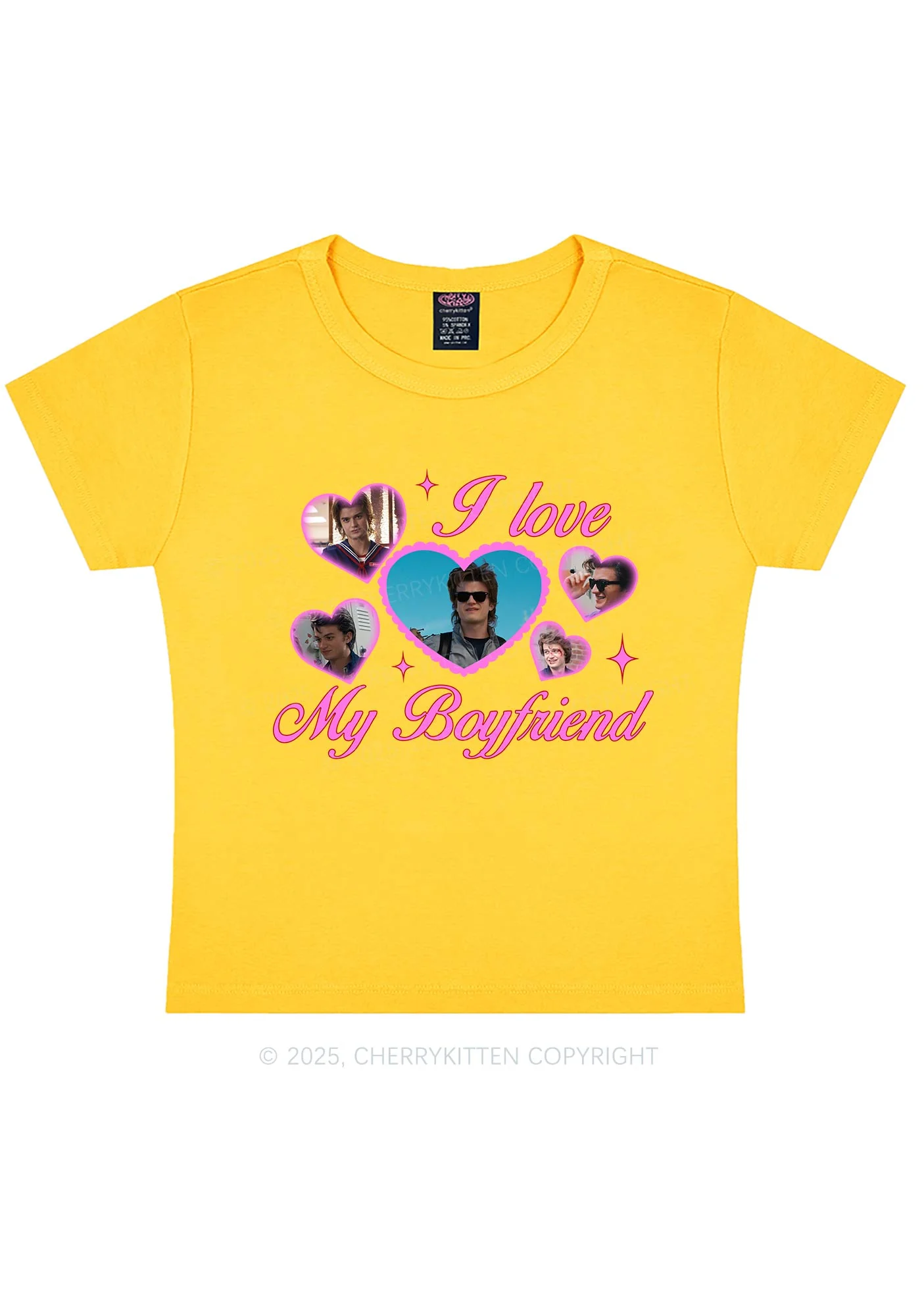 I Love My Boyfriend SH Y2K Baby Tee Cherrykitten - Image 6