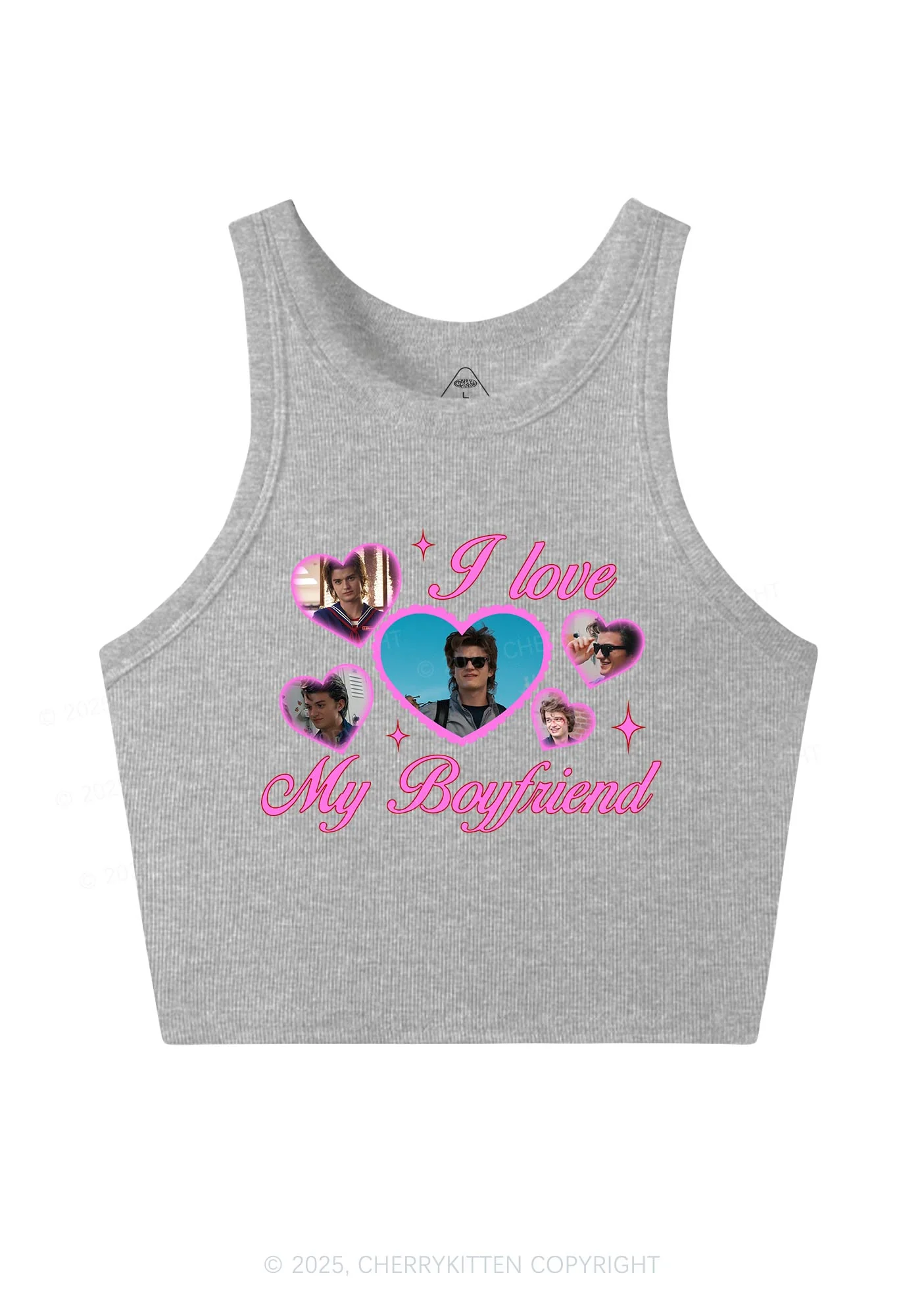 I Love My Boyfriend SH Y2K Crop Tank Top Cherrykitten - Image 5