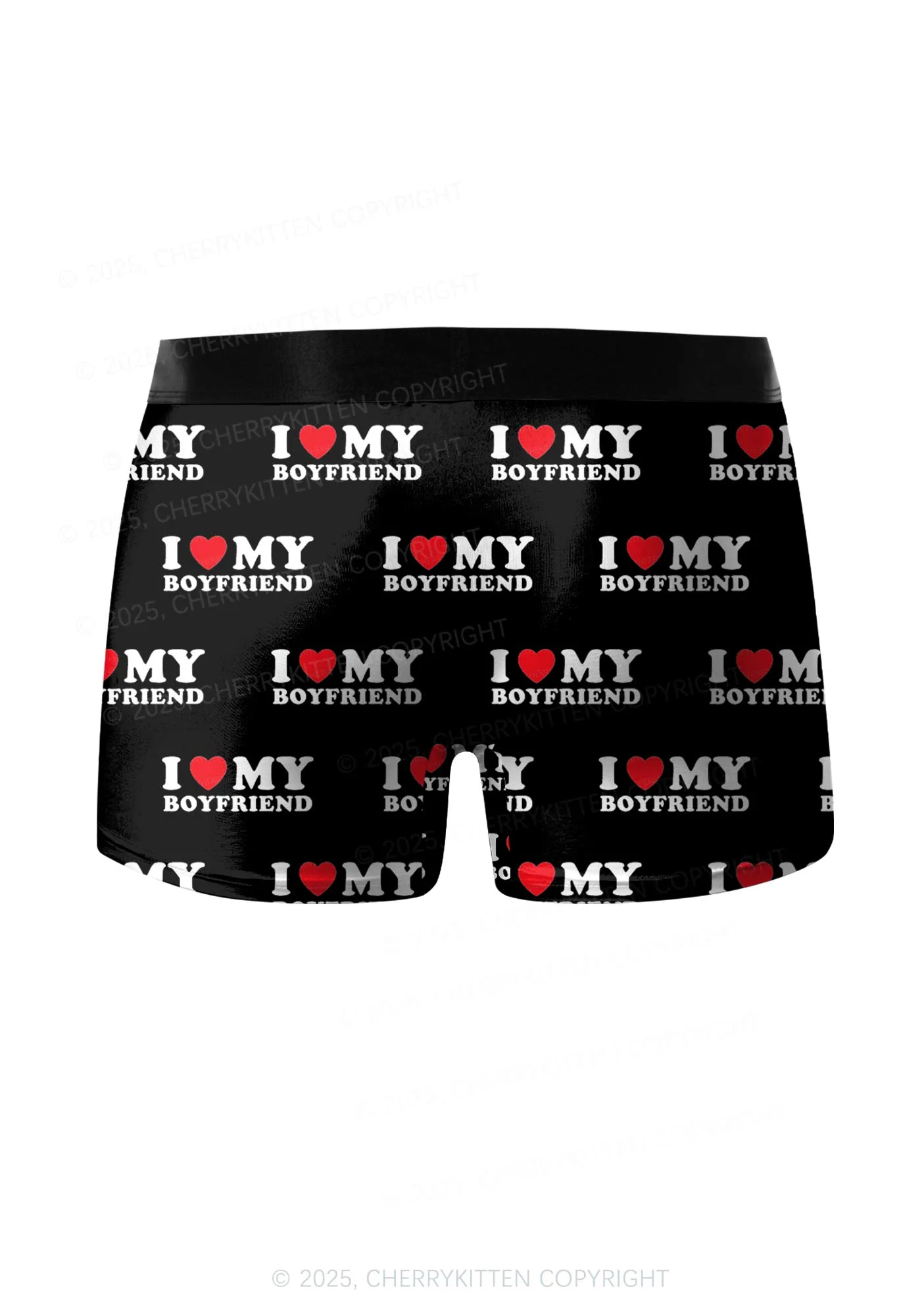 I Love My Boyfriend Valentine's Day Y2K Print Couples Boxer Briefs Set Cherrykitten - Image 3