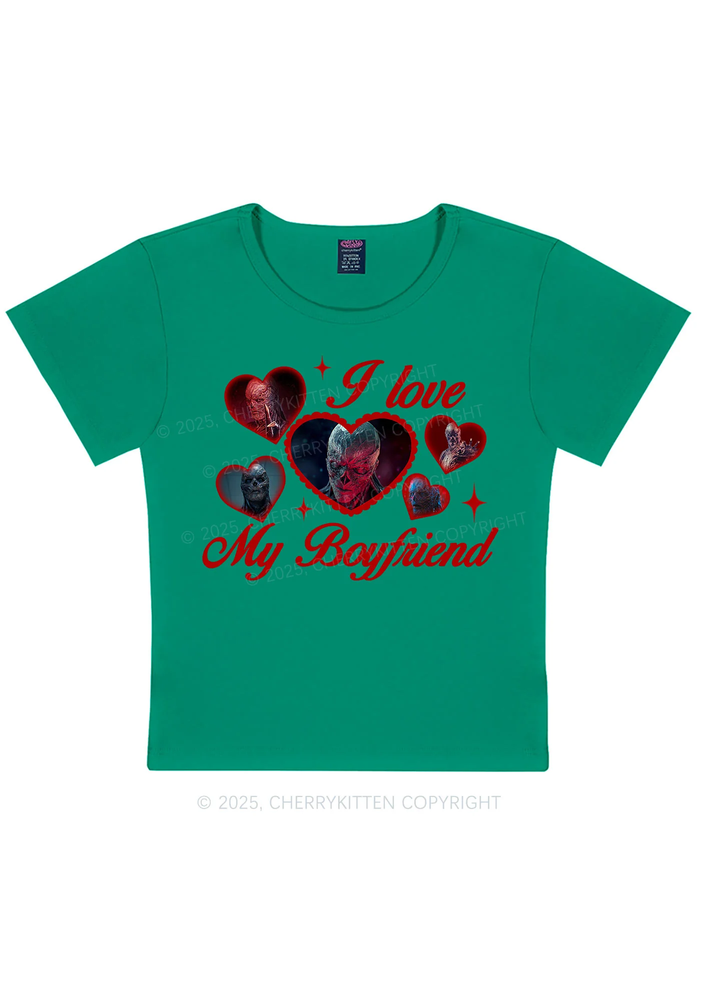 I Love My Boyfriend VN Y2K Baby Tee Cherrykitten - Image 10