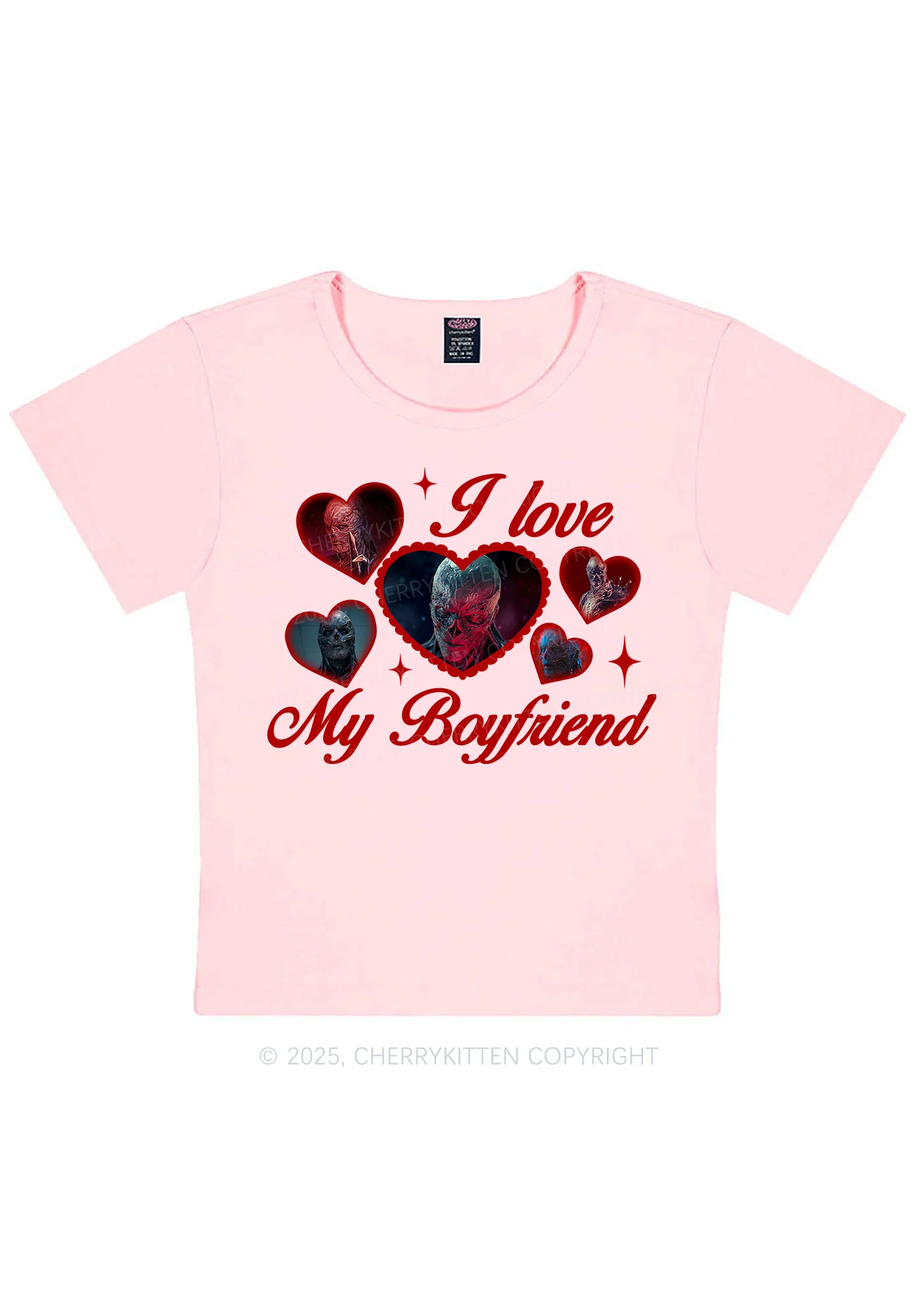 I Love My Boyfriend VN Y2K Baby Tee Cherrykitten - Image 11