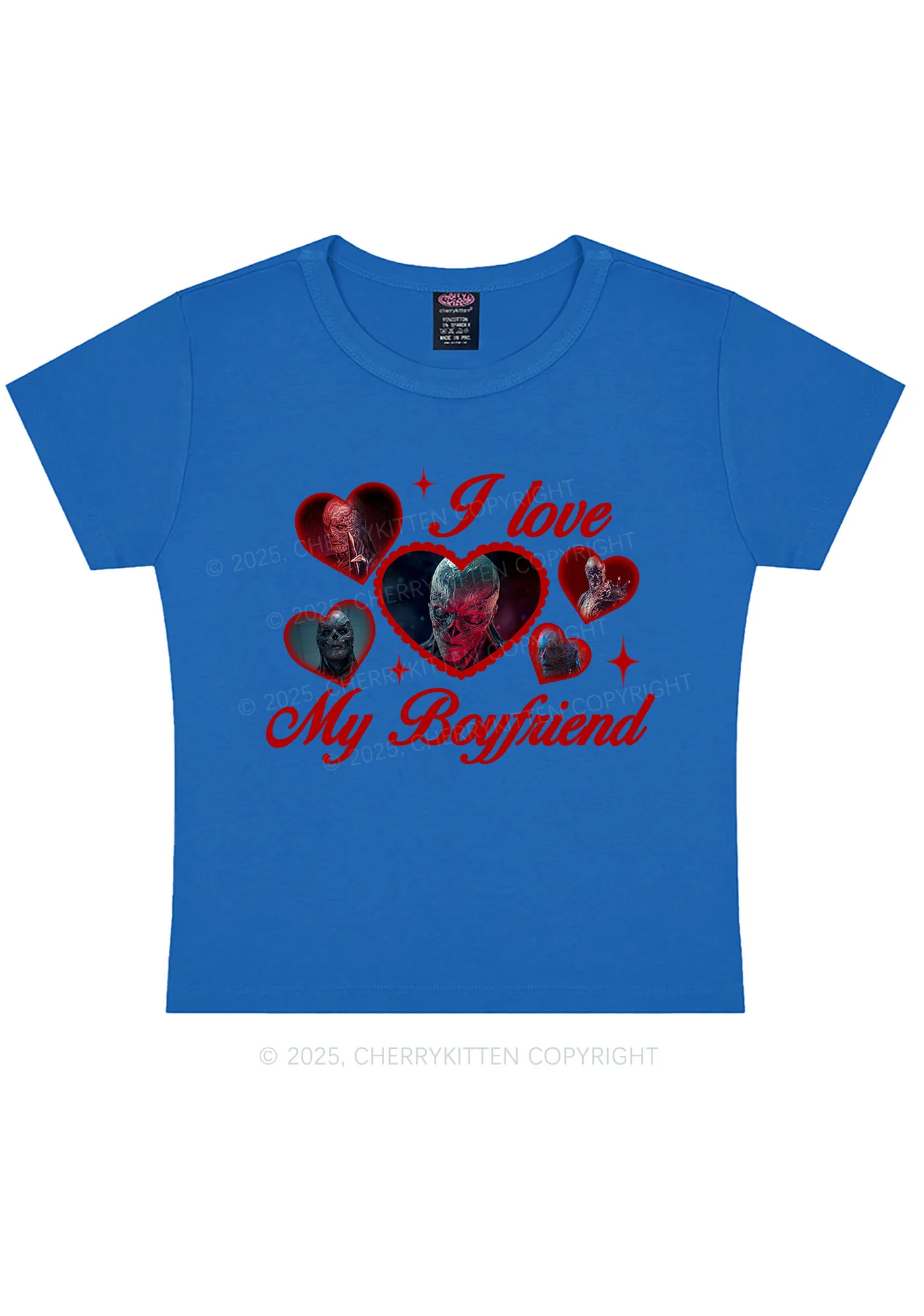 I Love My Boyfriend VN Y2K Baby Tee Cherrykitten - Image 8