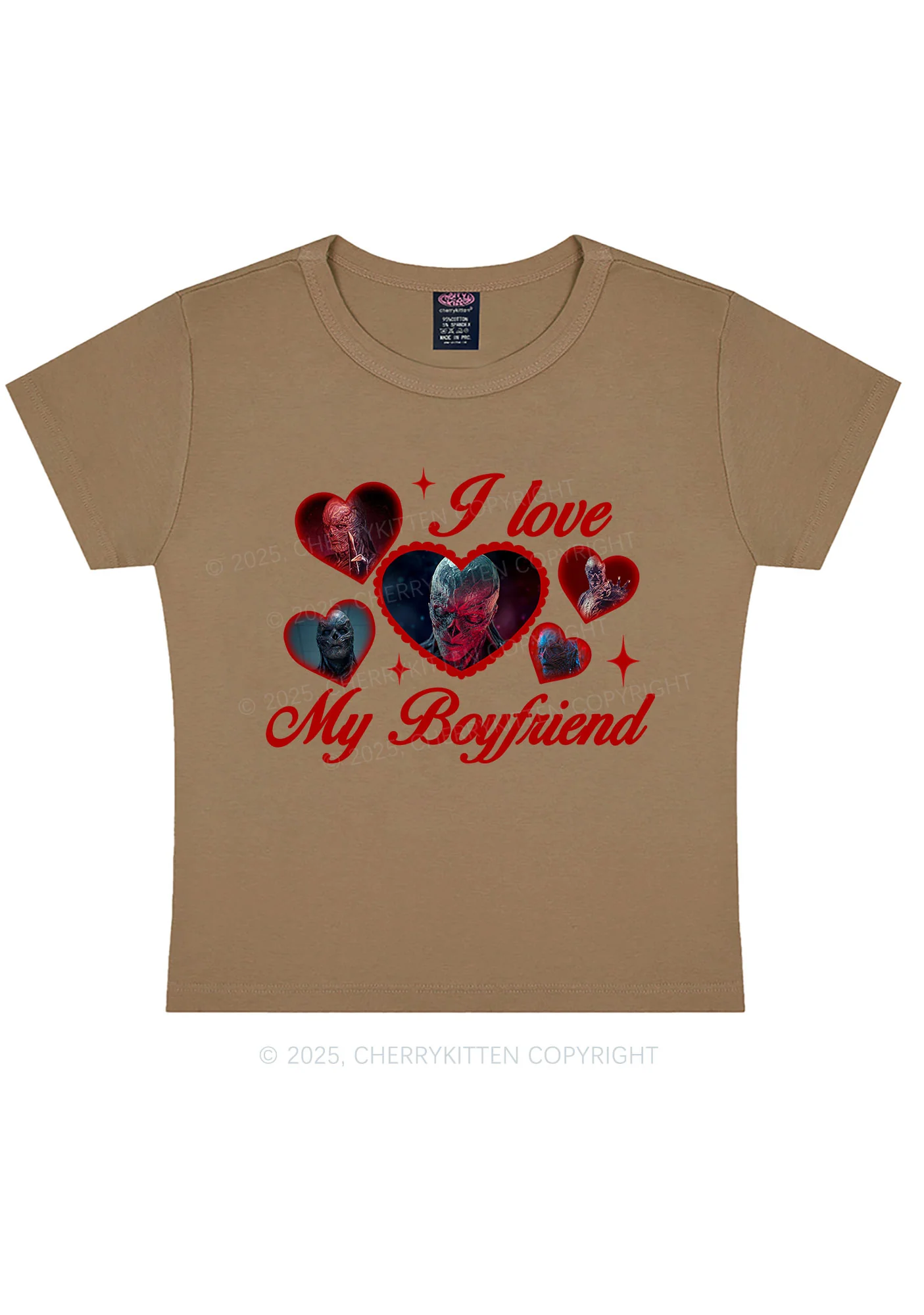 I Love My Boyfriend VN Y2K Baby Tee Cherrykitten - Image 9