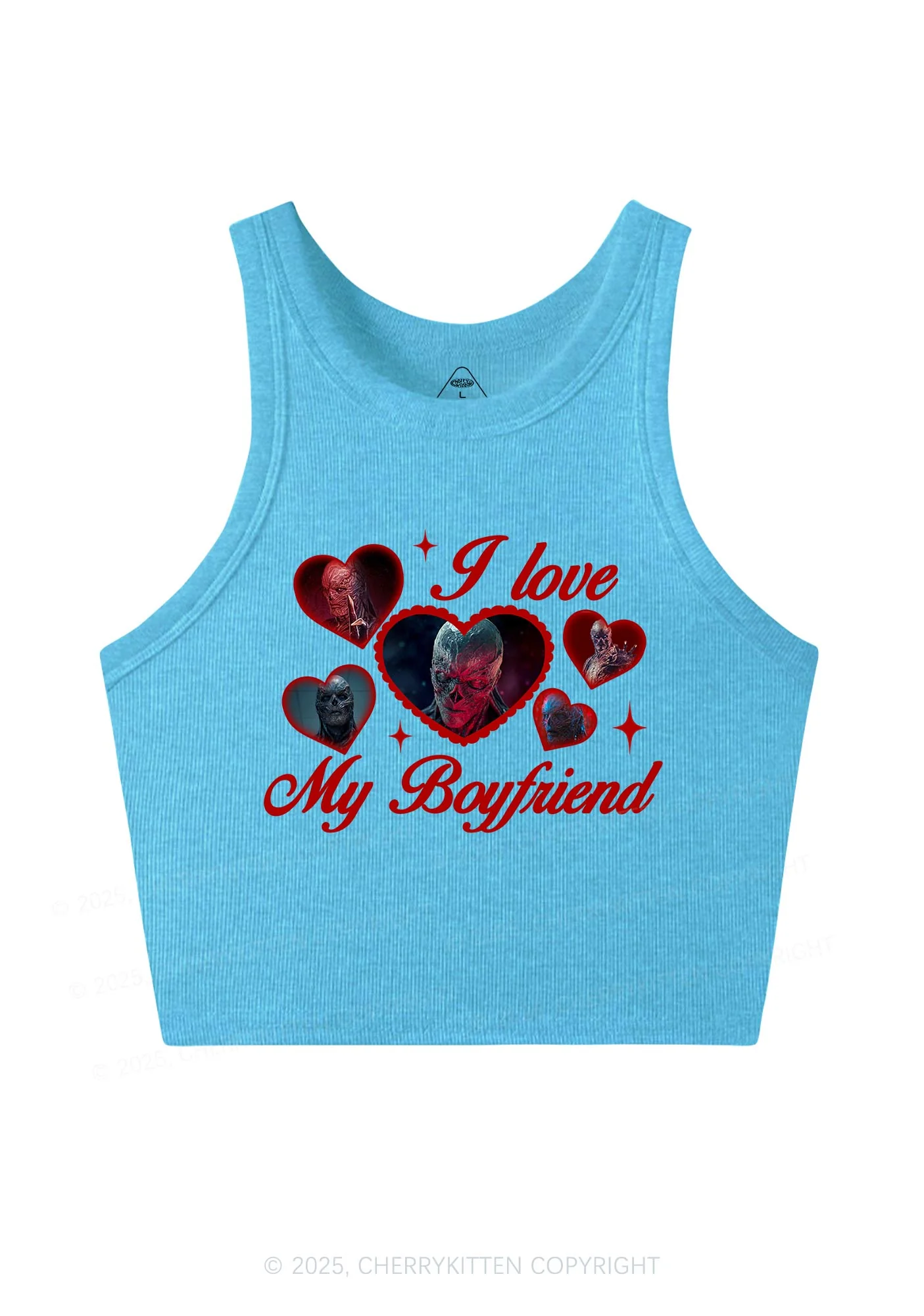 I Love My Boyfriend VN Y2K Crop Tank Top Cherrykitten - Image 3