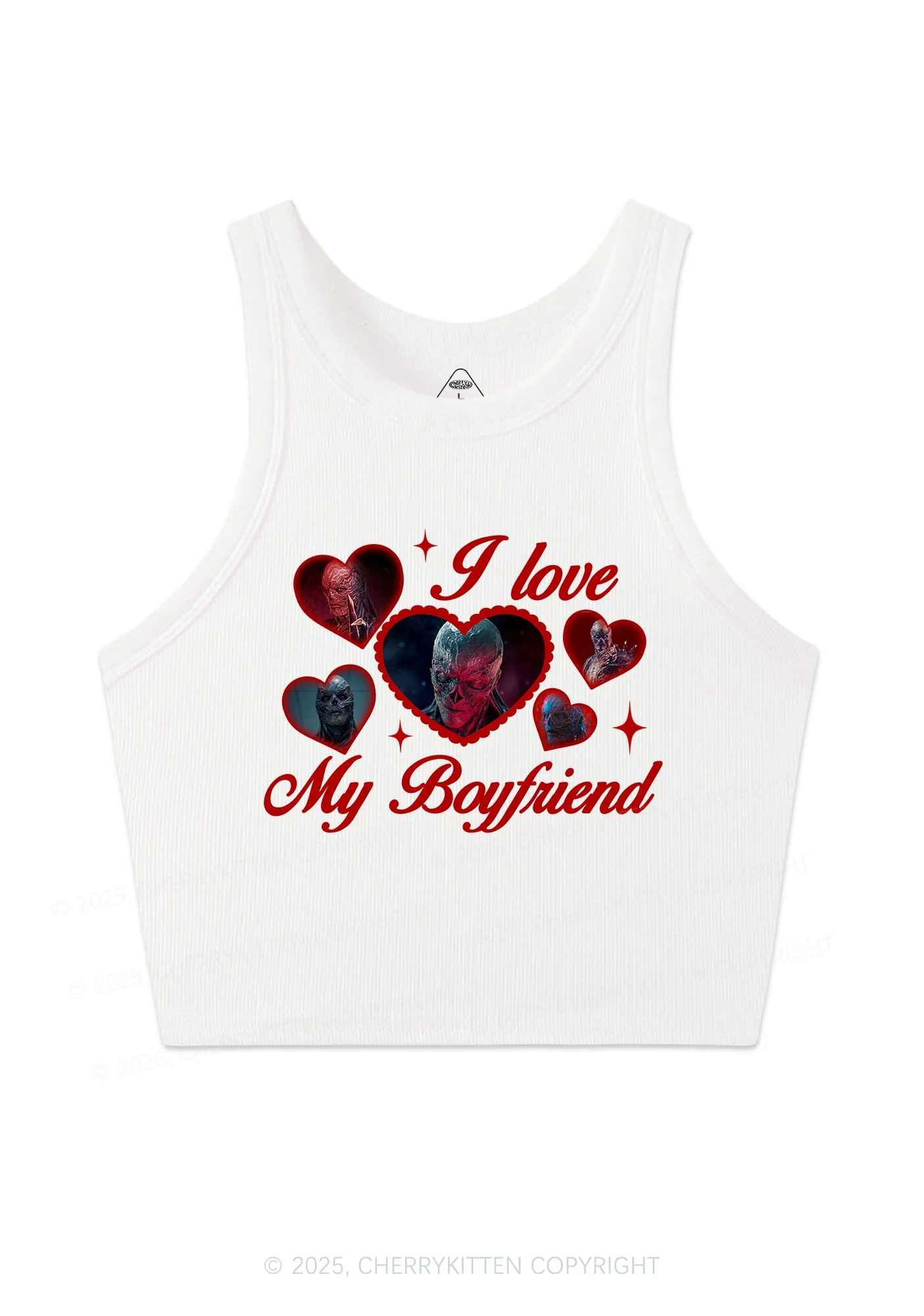 I Love My Boyfriend VN Y2K Crop Tank Top Cherrykitten - Image 4