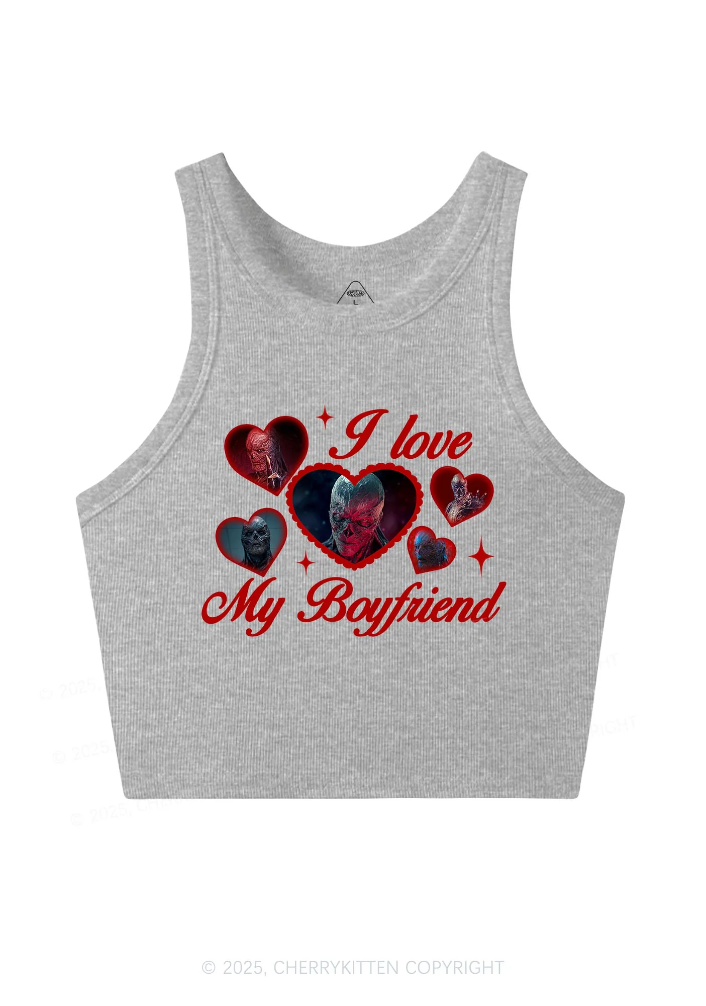 I Love My Boyfriend VN Y2K Crop Tank Top Cherrykitten - Image 5