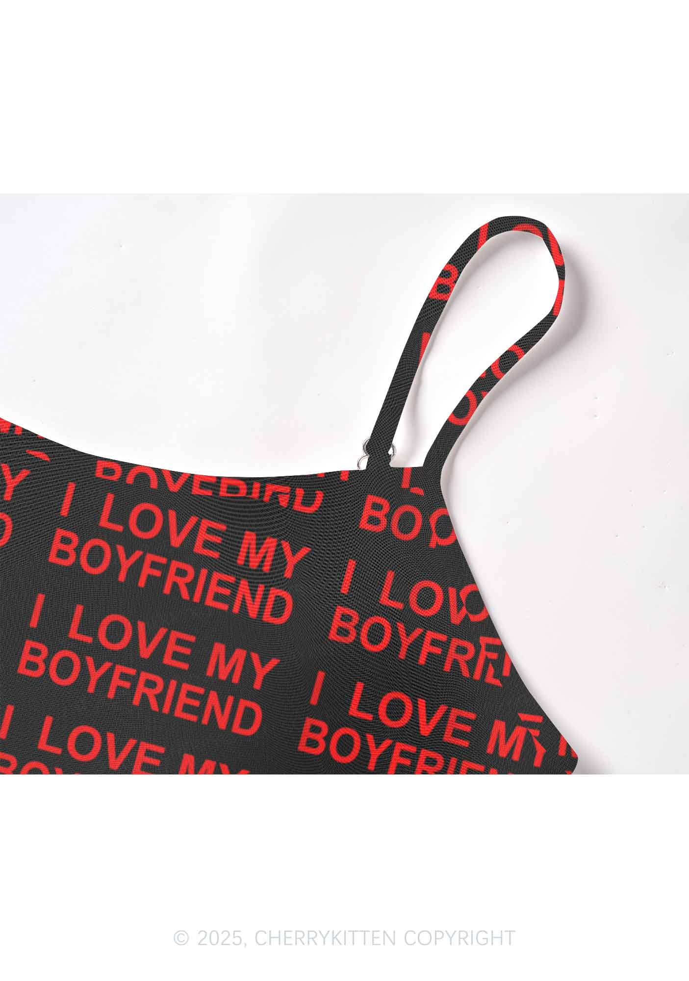 I Love My Boyfriend Y2K Mesh Cami Tank Cherrykitten - Image 3