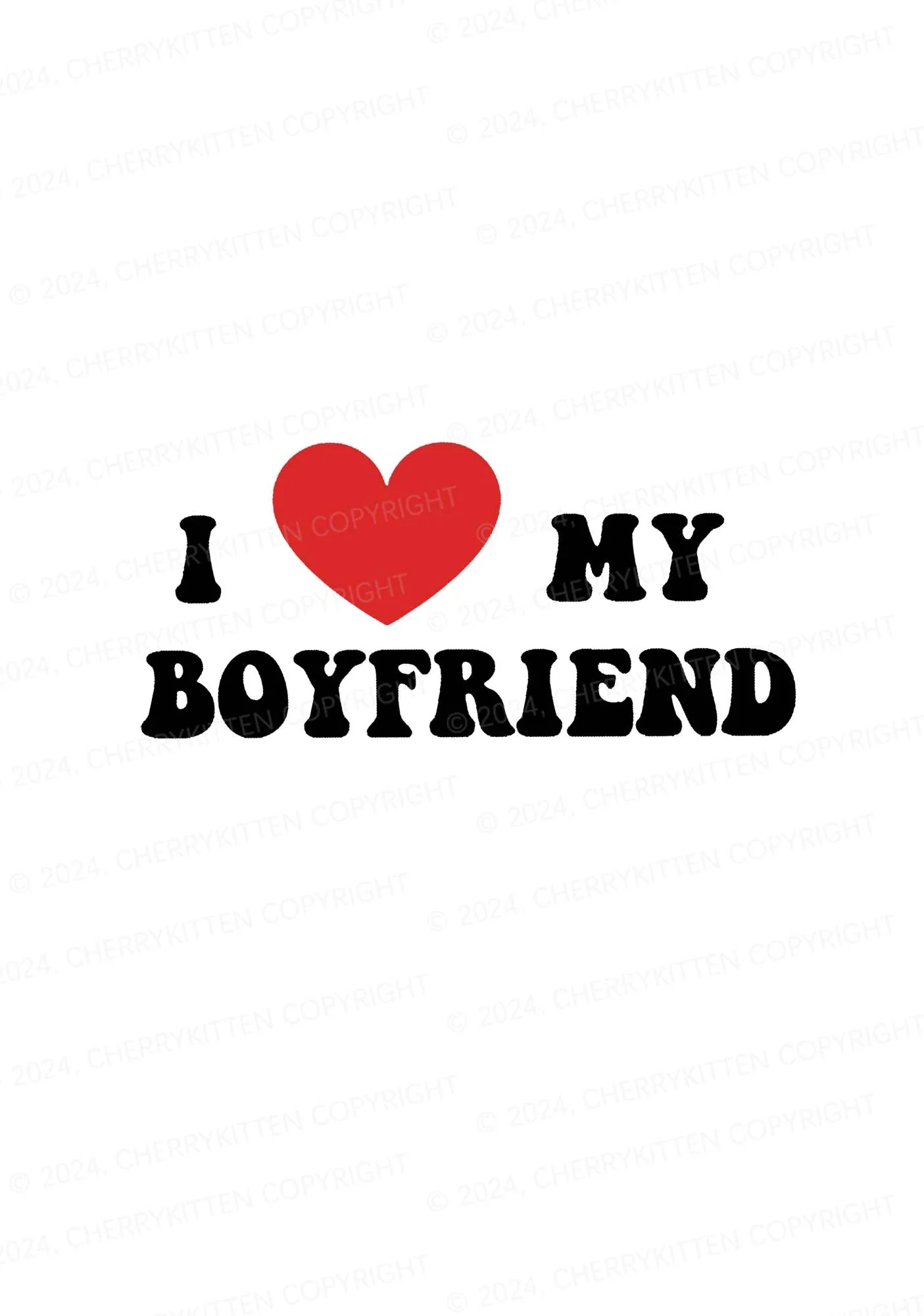 I Love My Boyfriend Y2K Mid Rise Waist Boyshort Cherrykitten - Image 2