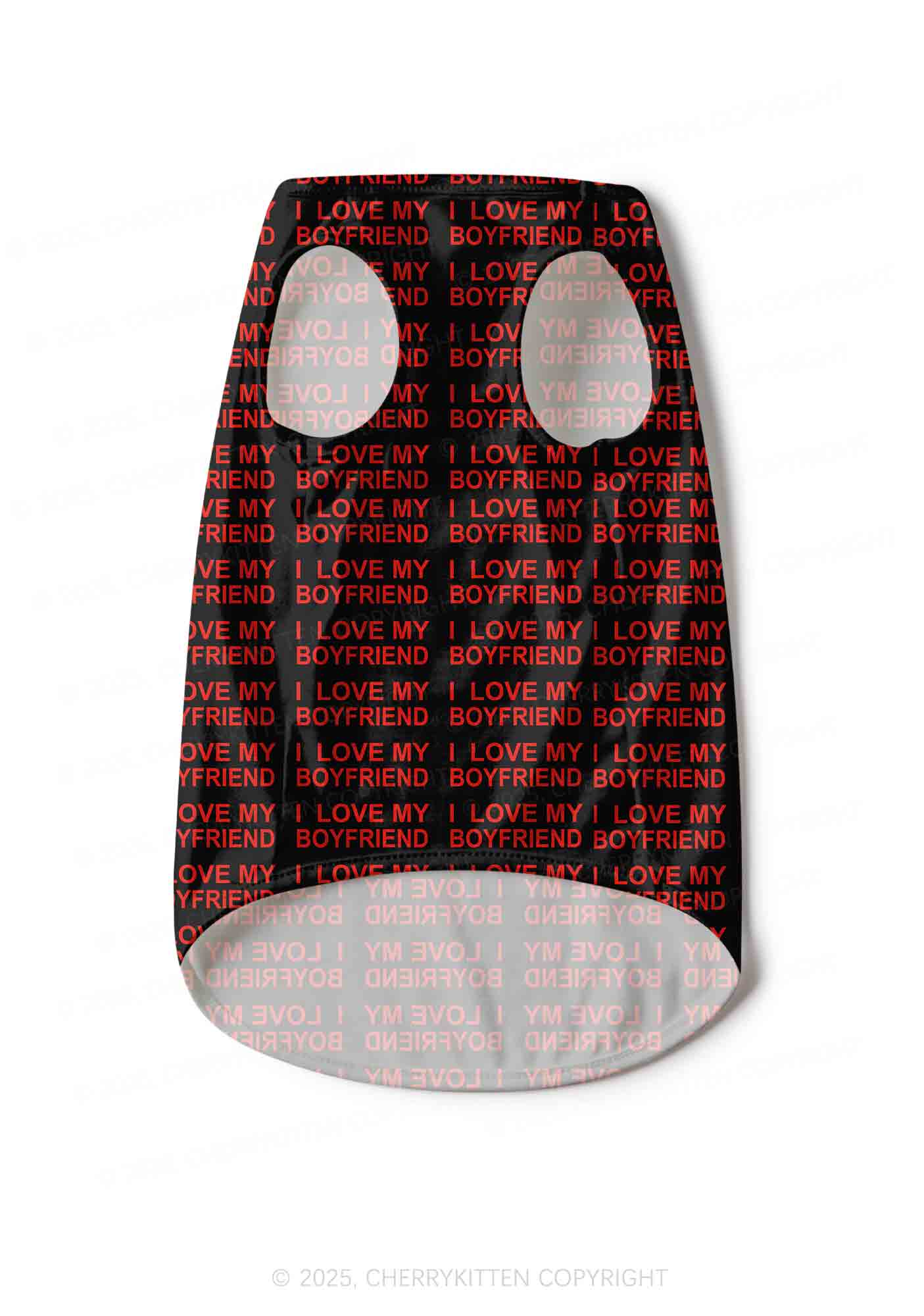 I Love My Boyfriend Y2K Pet Tank Top Cherrykitten - Image 4