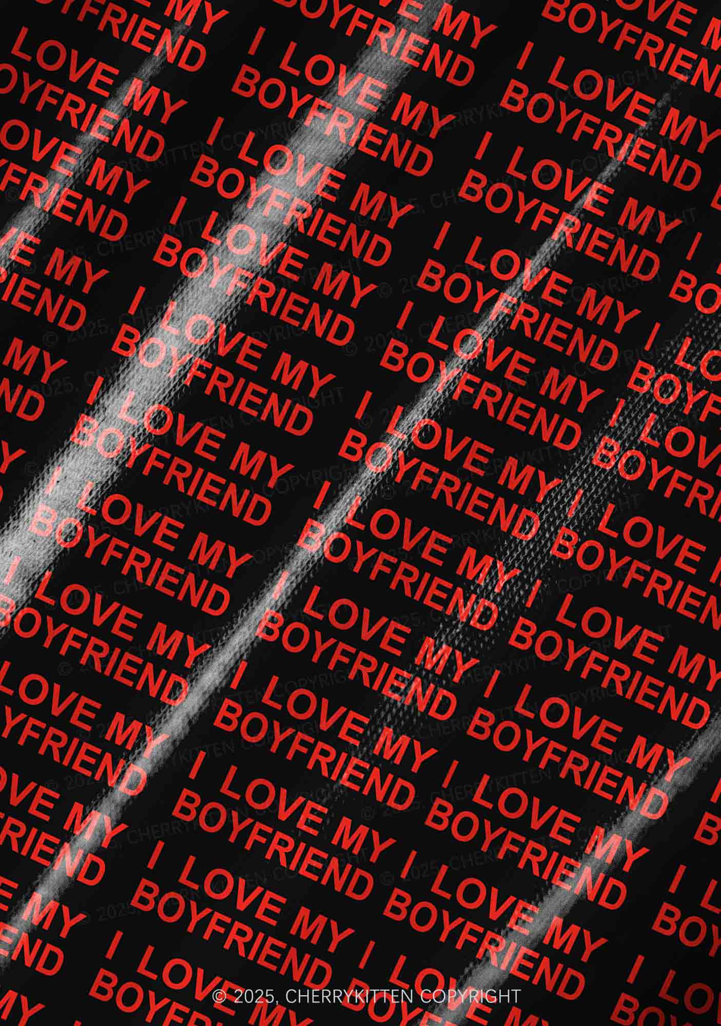 I Love My Boyfriend Y2K Pet Tank Top Cherrykitten - Image 5