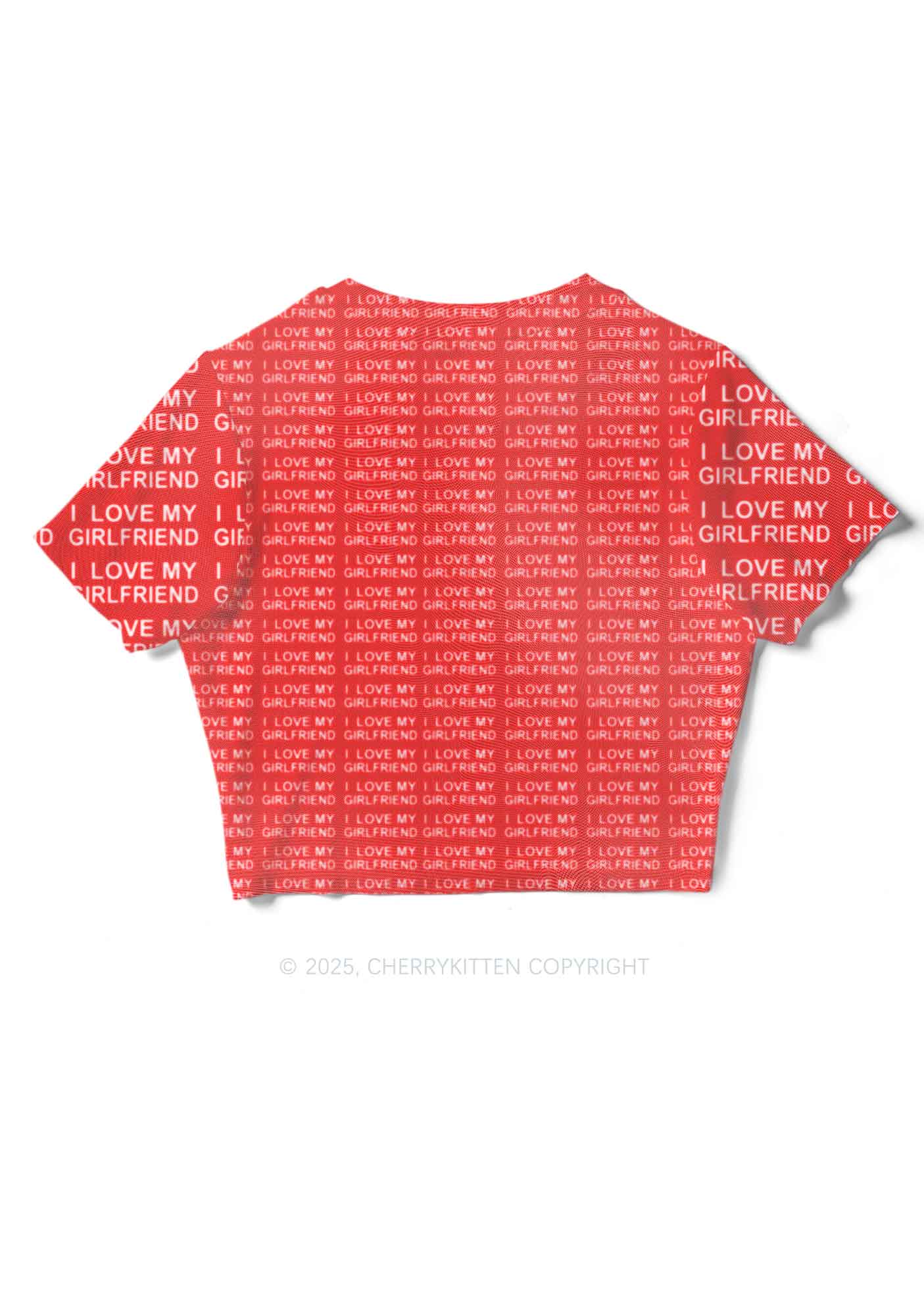 I Love My Girlfriend Y2K Mesh Crop Top Cherrykitten - Image 4