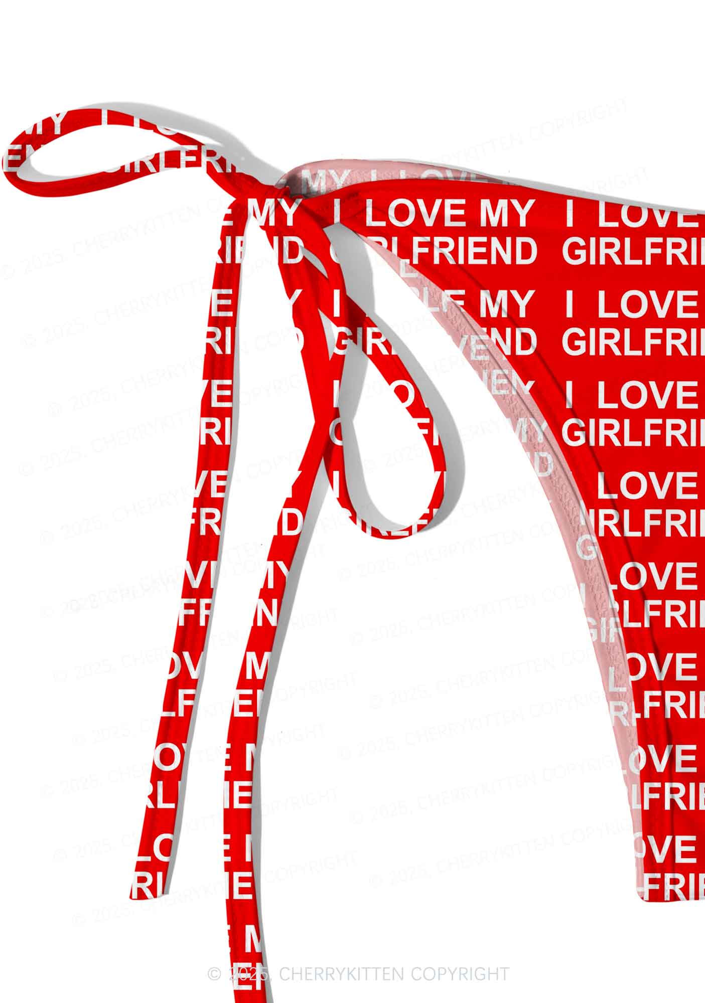 I Love My Girlfriend Y2K Print Bikini Set Cherrykitten - Image 4