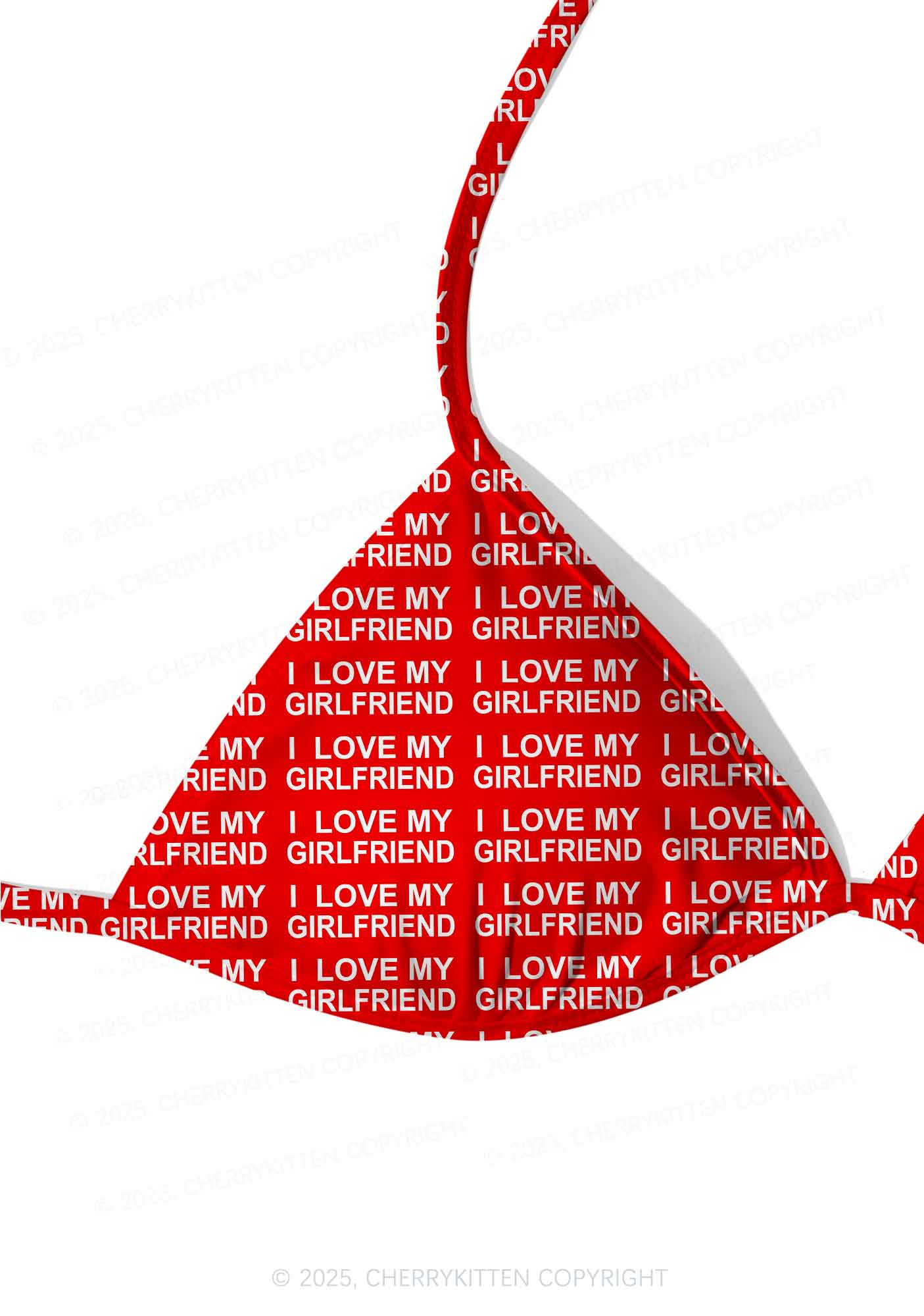 I Love My Girlfriend Y2K Print Bikini Set Cherrykitten - Image 5