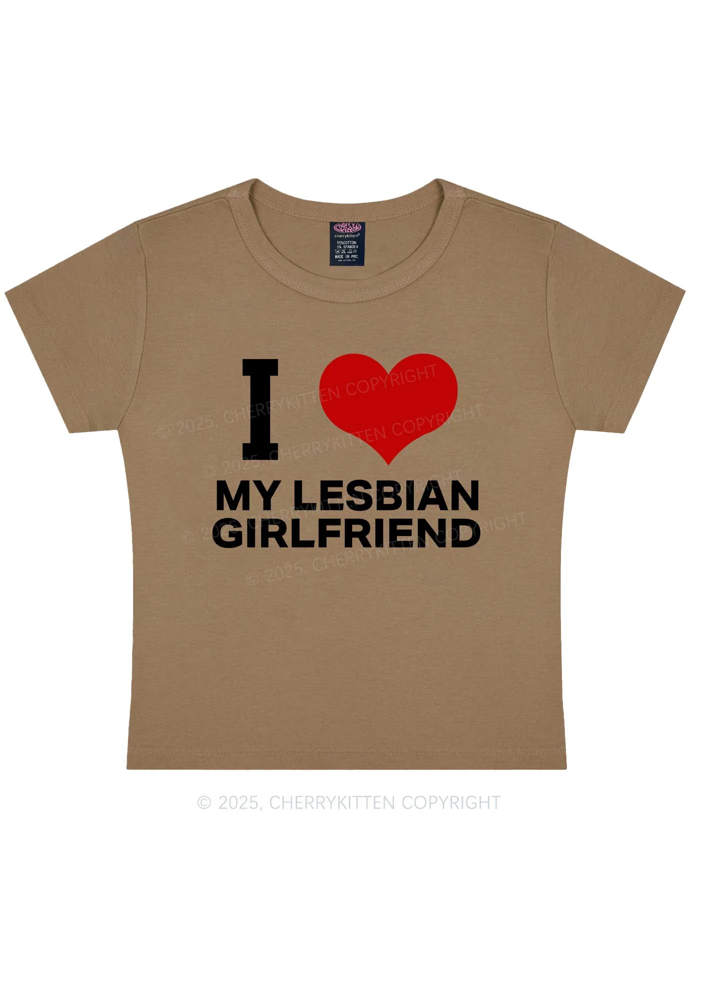 I Love My Lesbian GF Y2K Baby Tee Cherrykitten - Image 10