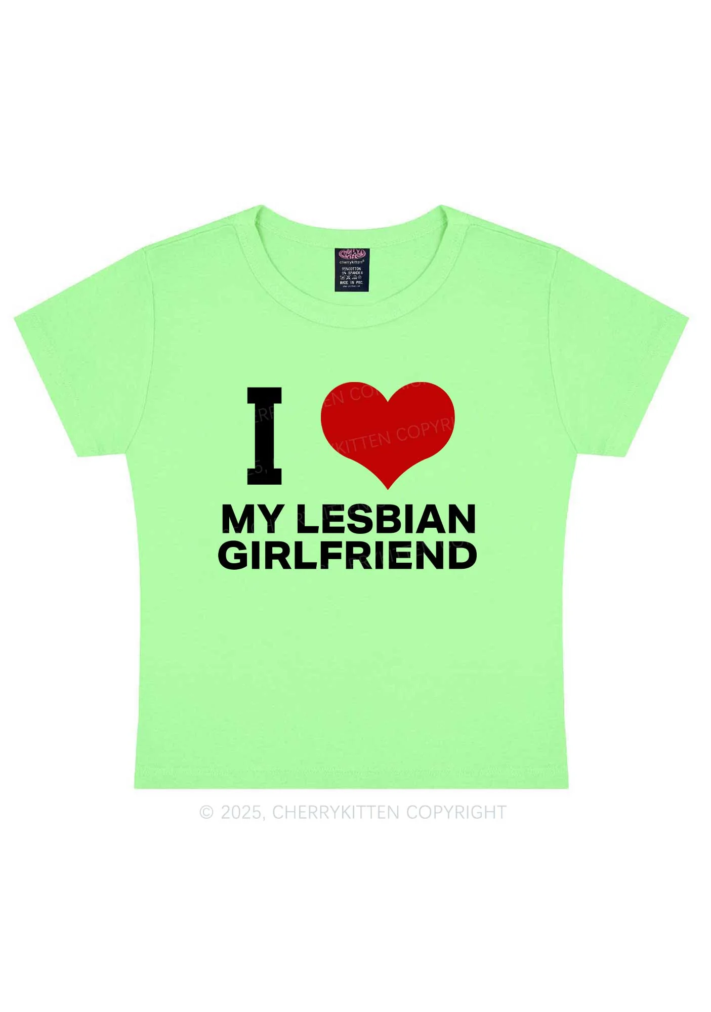 I Love My Lesbian GF Y2K Baby Tee Cherrykitten - Image 13