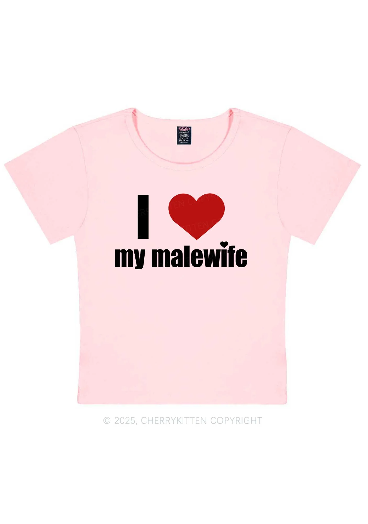 I Love My Malewife Pride Y2K Baby Tee Cherrykitten - Image 10