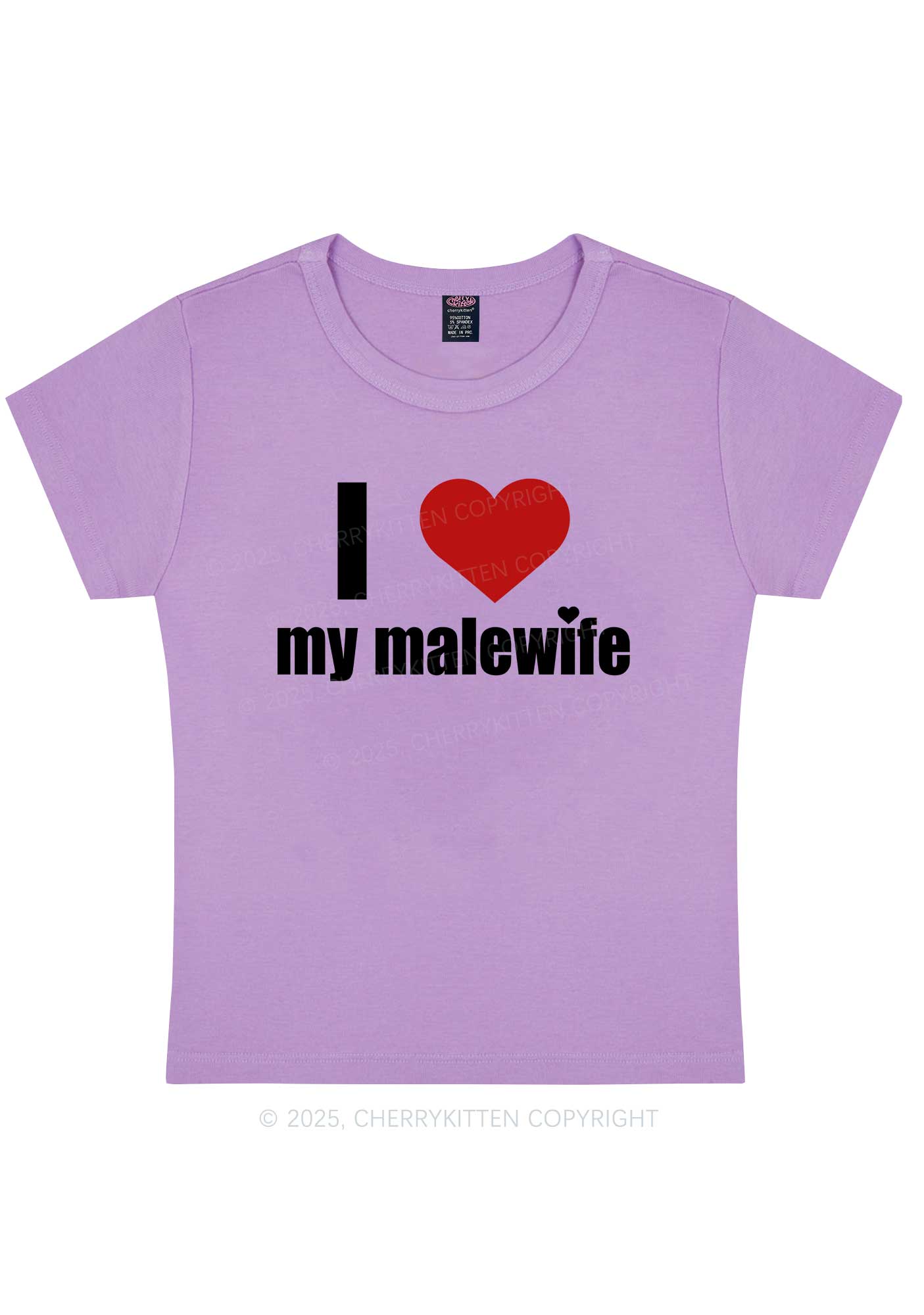 I Love My Malewife Pride Y2K Baby Tee Cherrykitten - Image 5