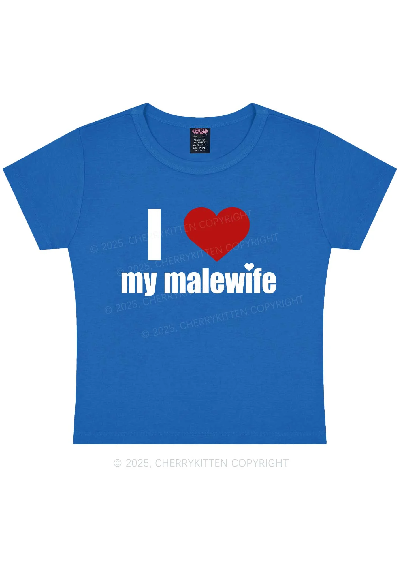 I Love My Malewife Pride Y2K Baby Tee Cherrykitten - Image 8