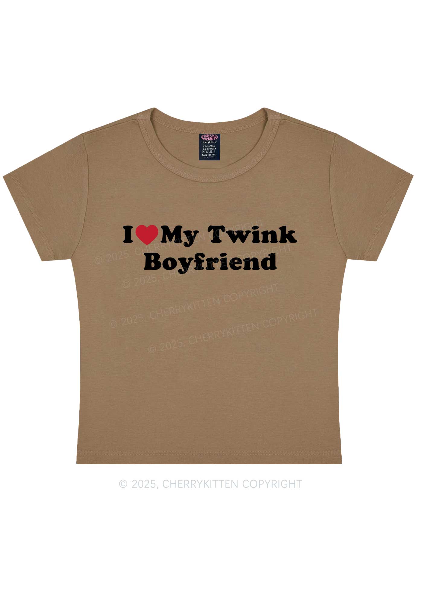 I Love My Twink BF Pride Y2K Baby Tee Cherrykitten - Image 10