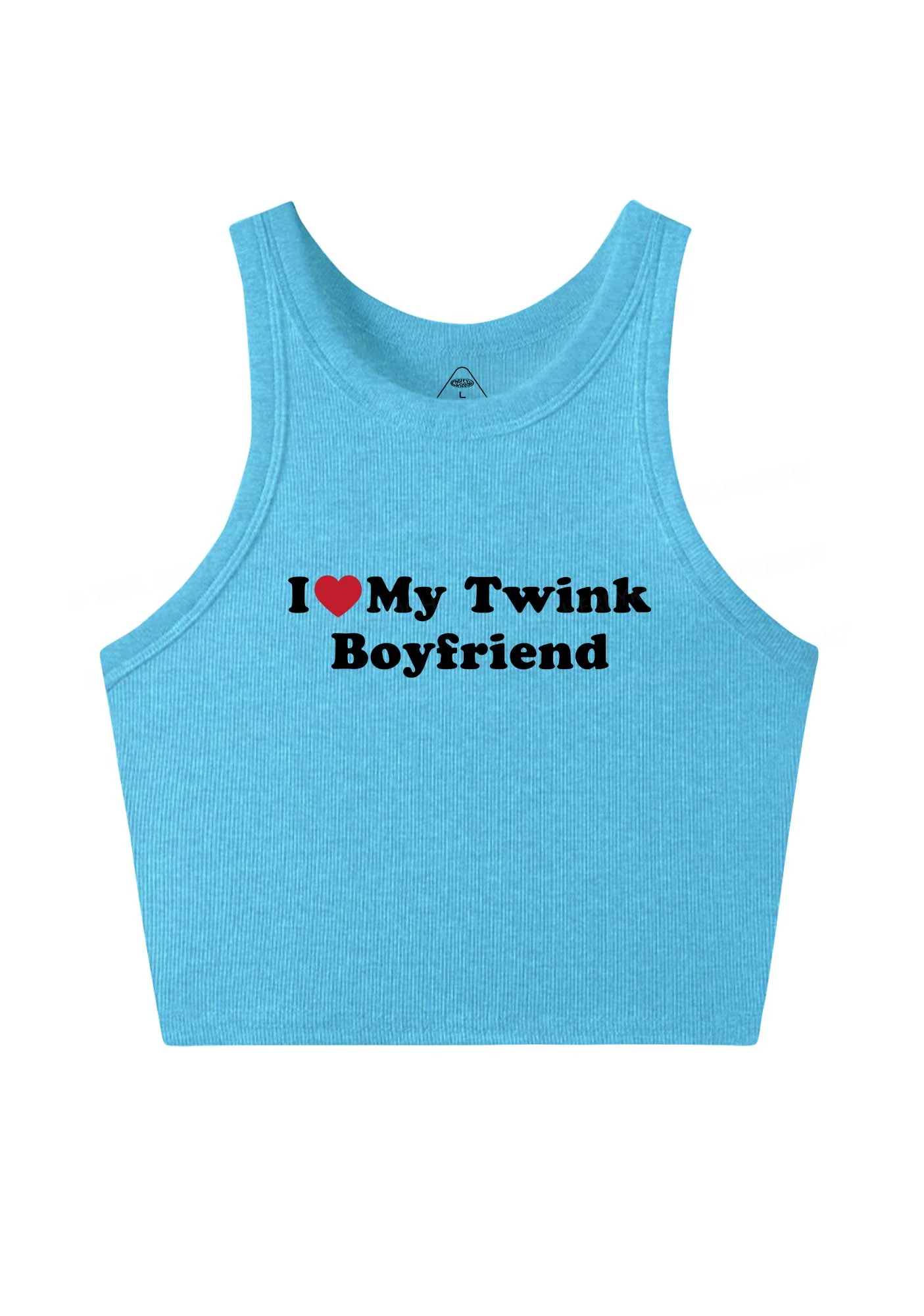 I Love My Twink BF Pride Y2K Crop Tank Top Cherrykitten - Image 5