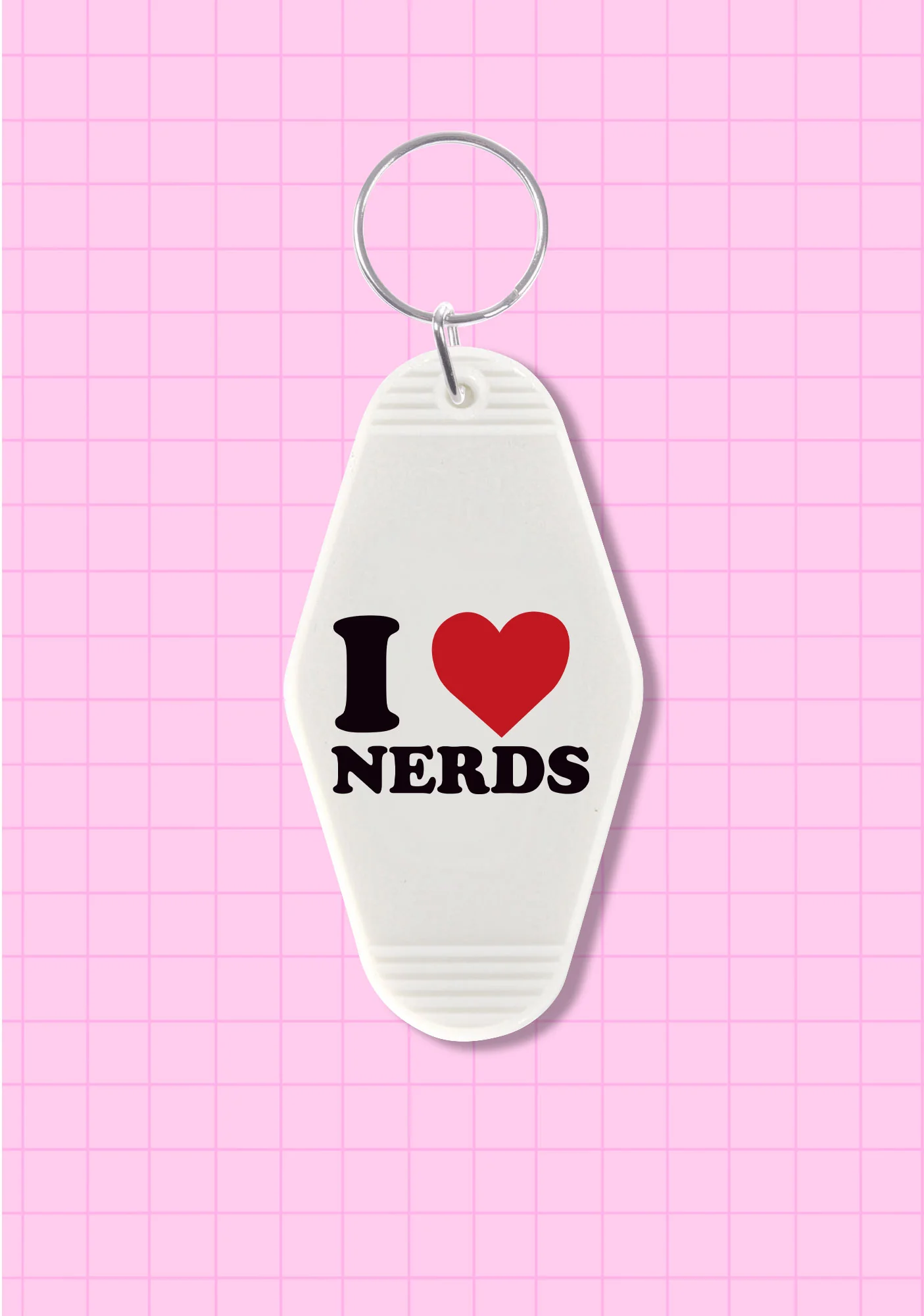 I Love Nerds 1Pc Y2K Hotel Keychain Cherrykitten - Image 2