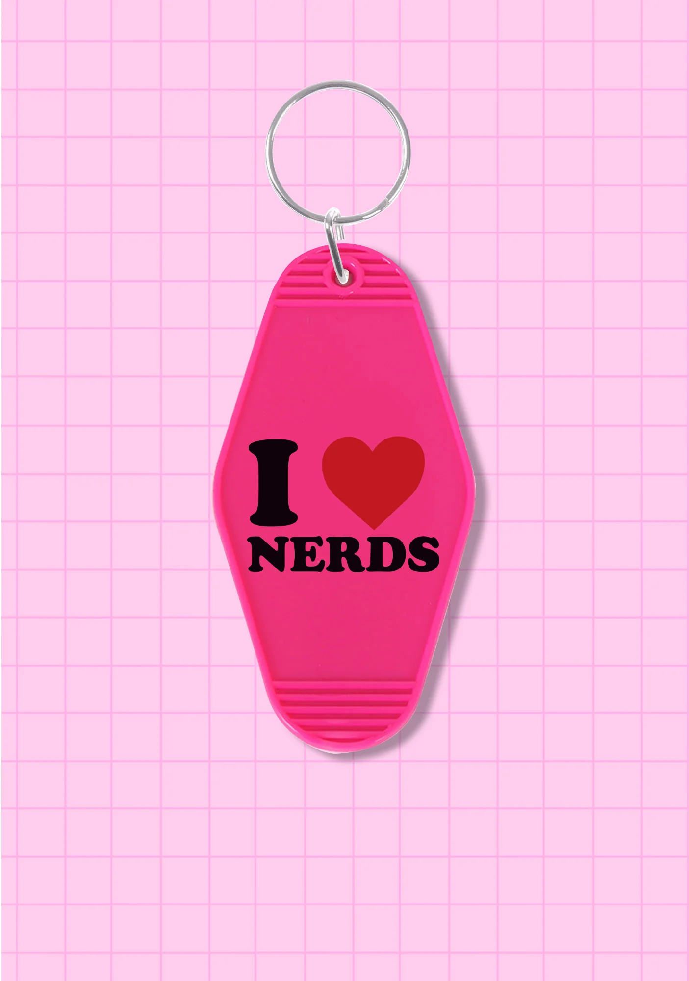 I Love Nerds 1Pc Y2K Hotel Keychain Cherrykitten - Image 7